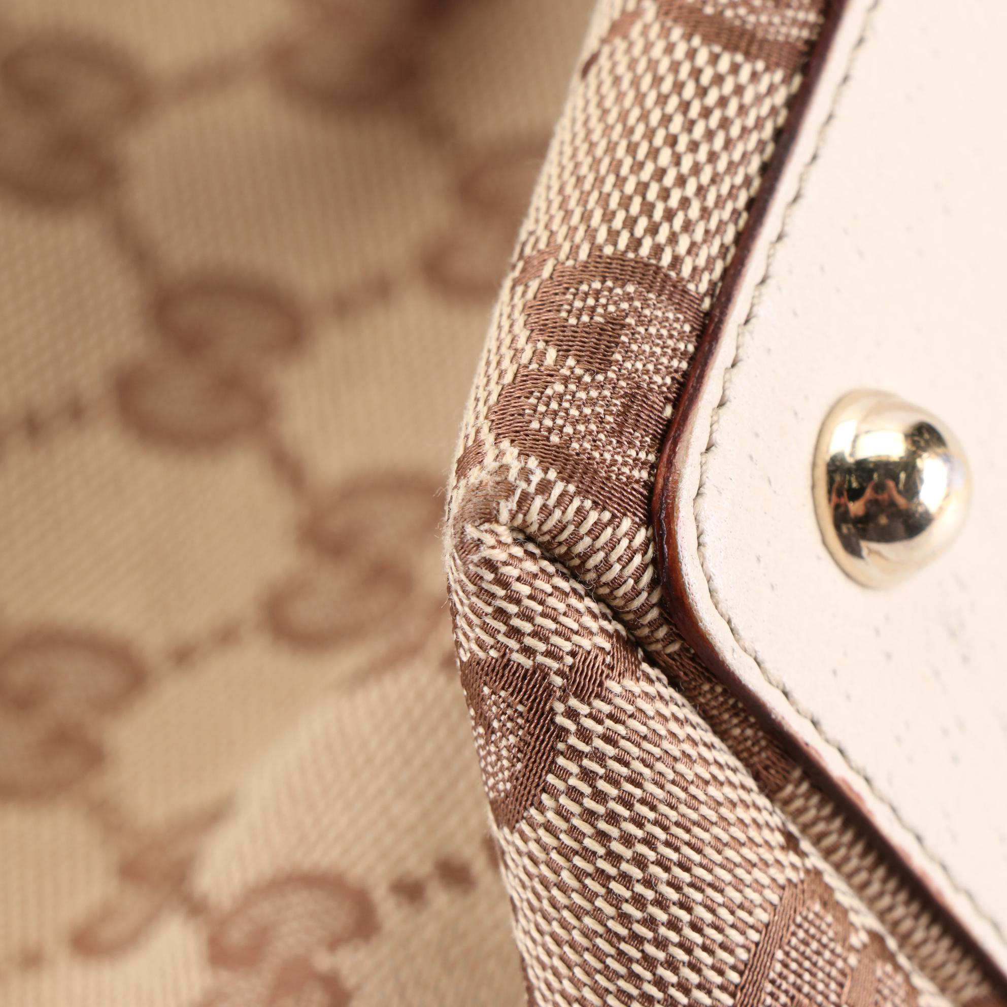 Gucci Eclipse GG Canvas and Leather Shoulder Bag