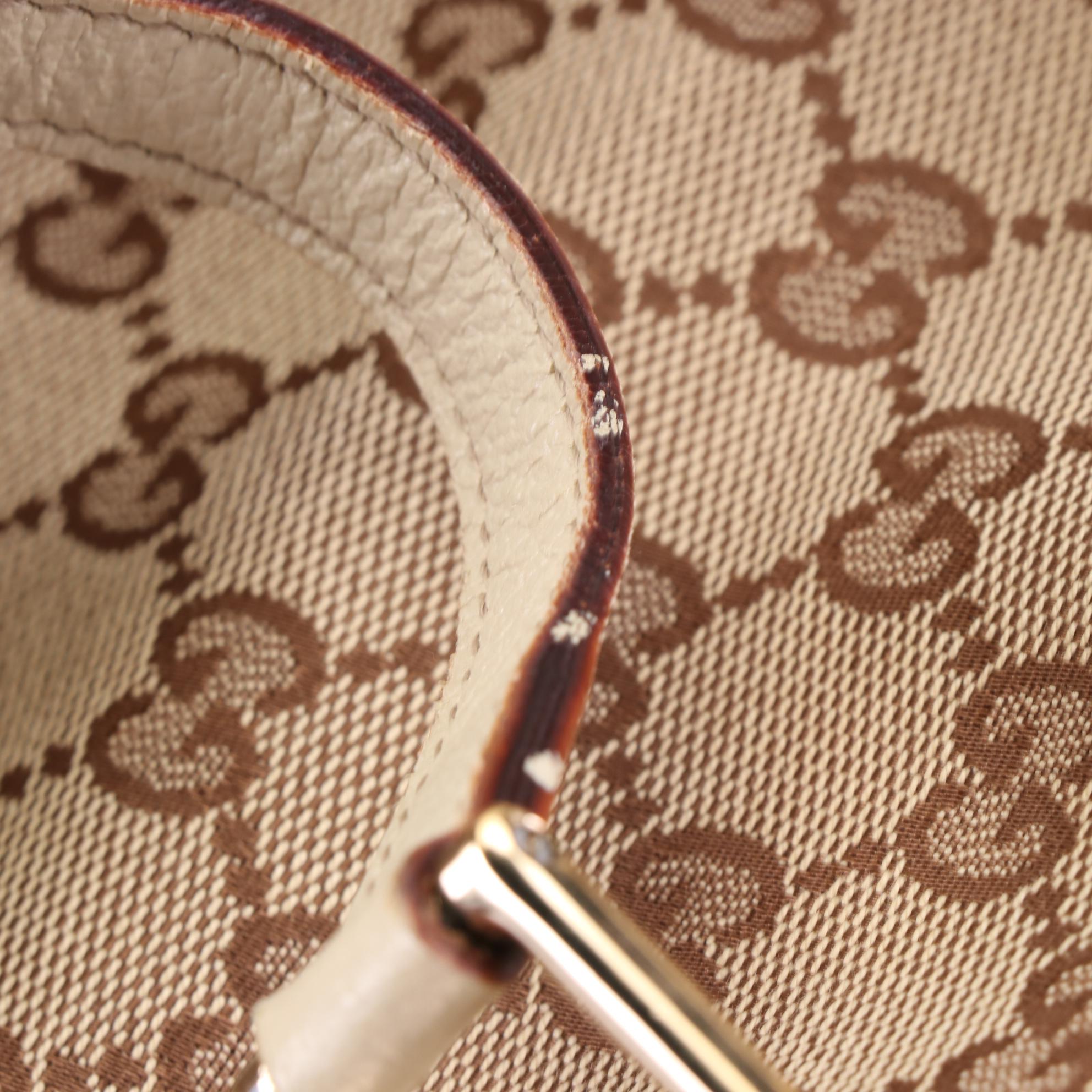 Gucci Eclipse GG Canvas and Leather Shoulder Bag