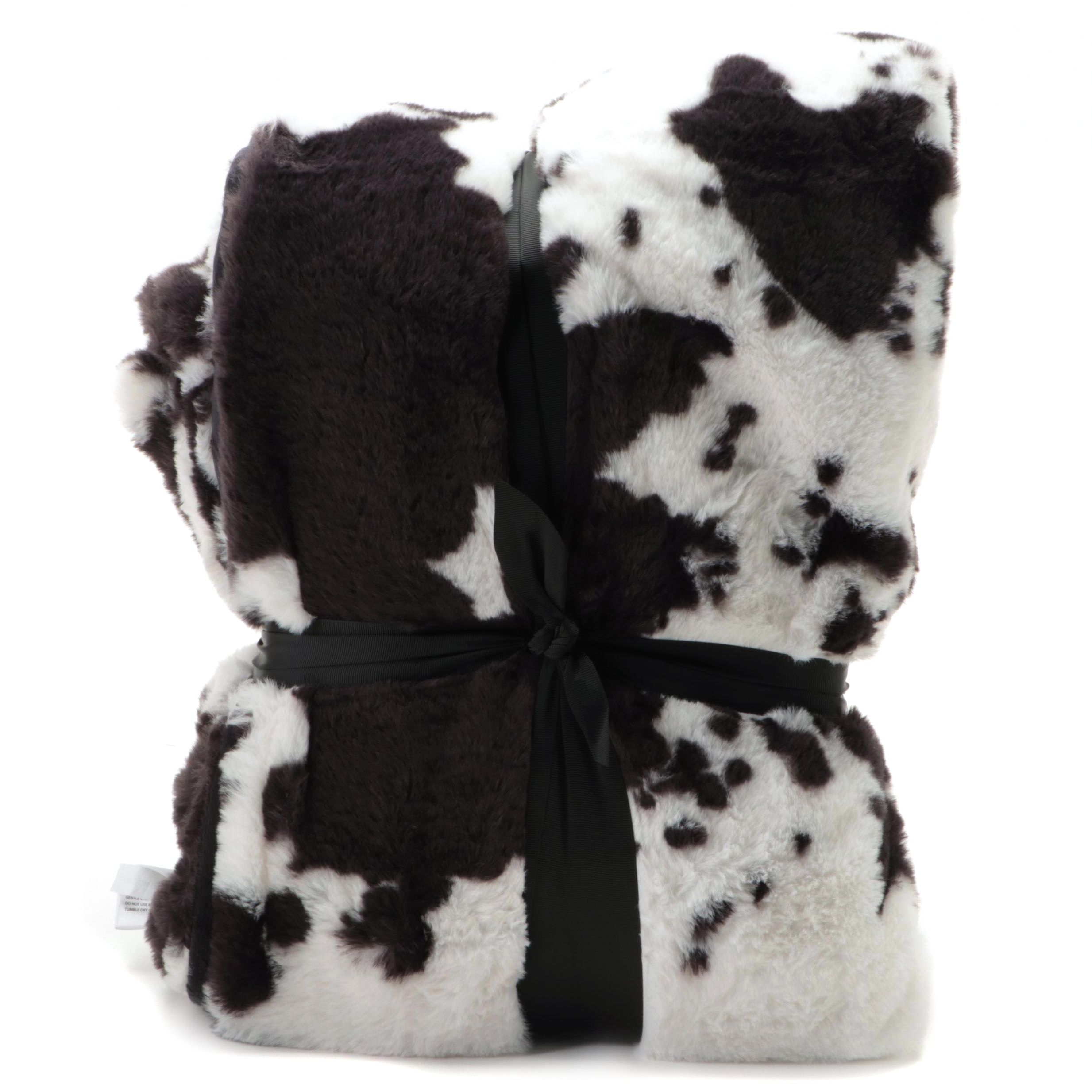 Member's Mark Hotel Premier Collection Luxury Throw Blanket in Black Cow