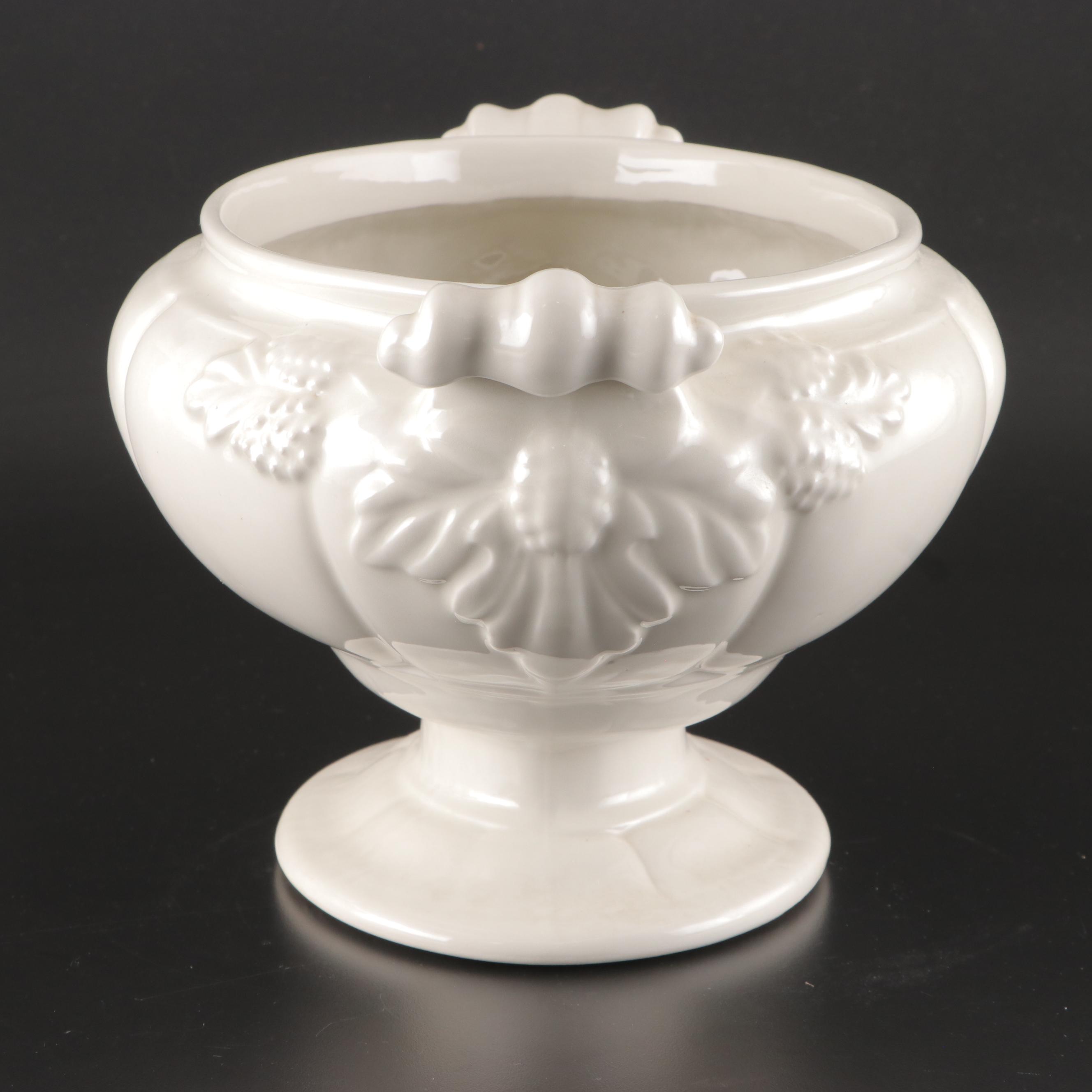 Red Cliff Pottery "Grape" Ironstone Soup Tureen on Platter, 1958-1978