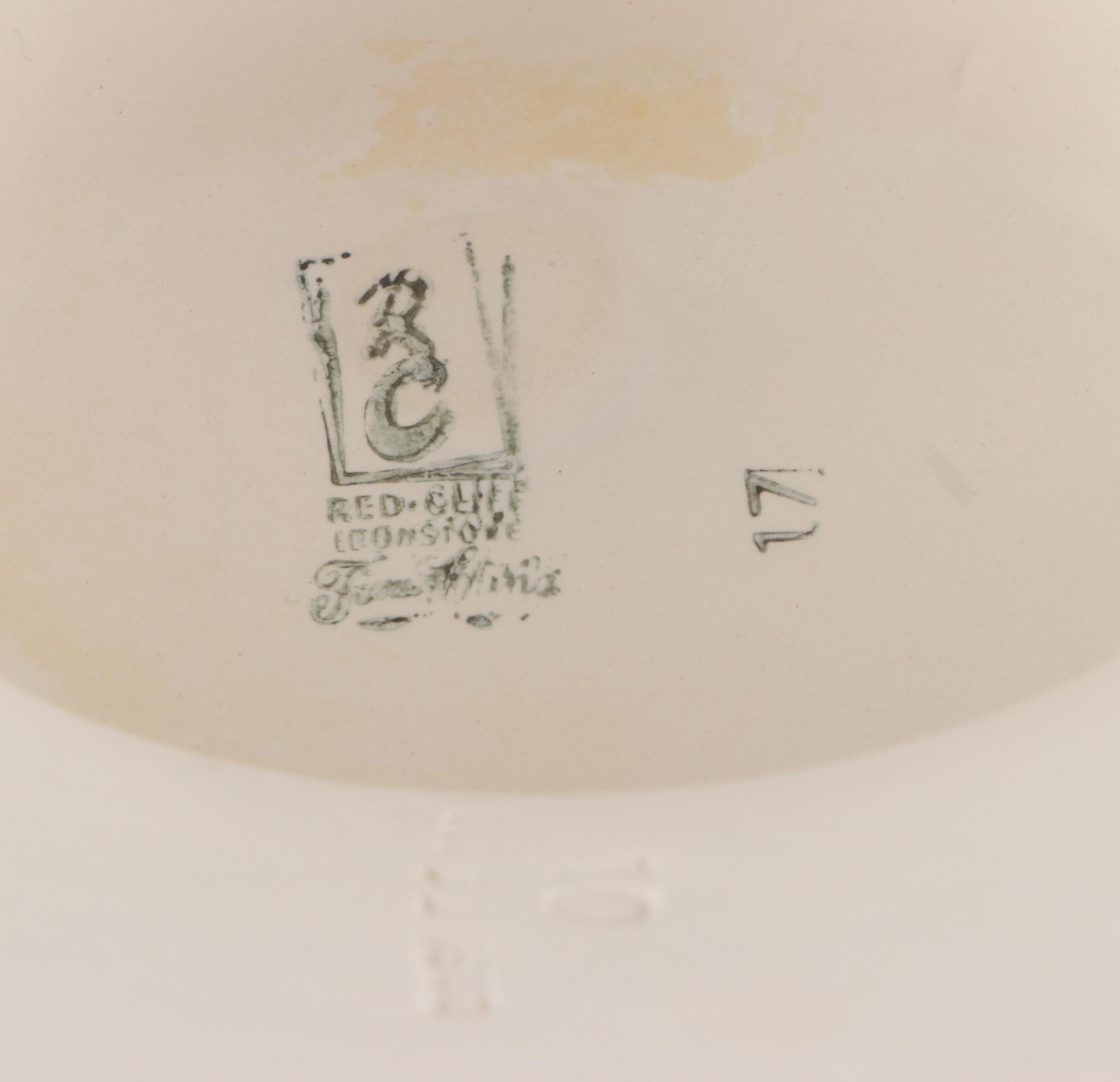 Red Cliff Pottery "Grape" Ironstone Soup Tureen on Platter, 1958-1978