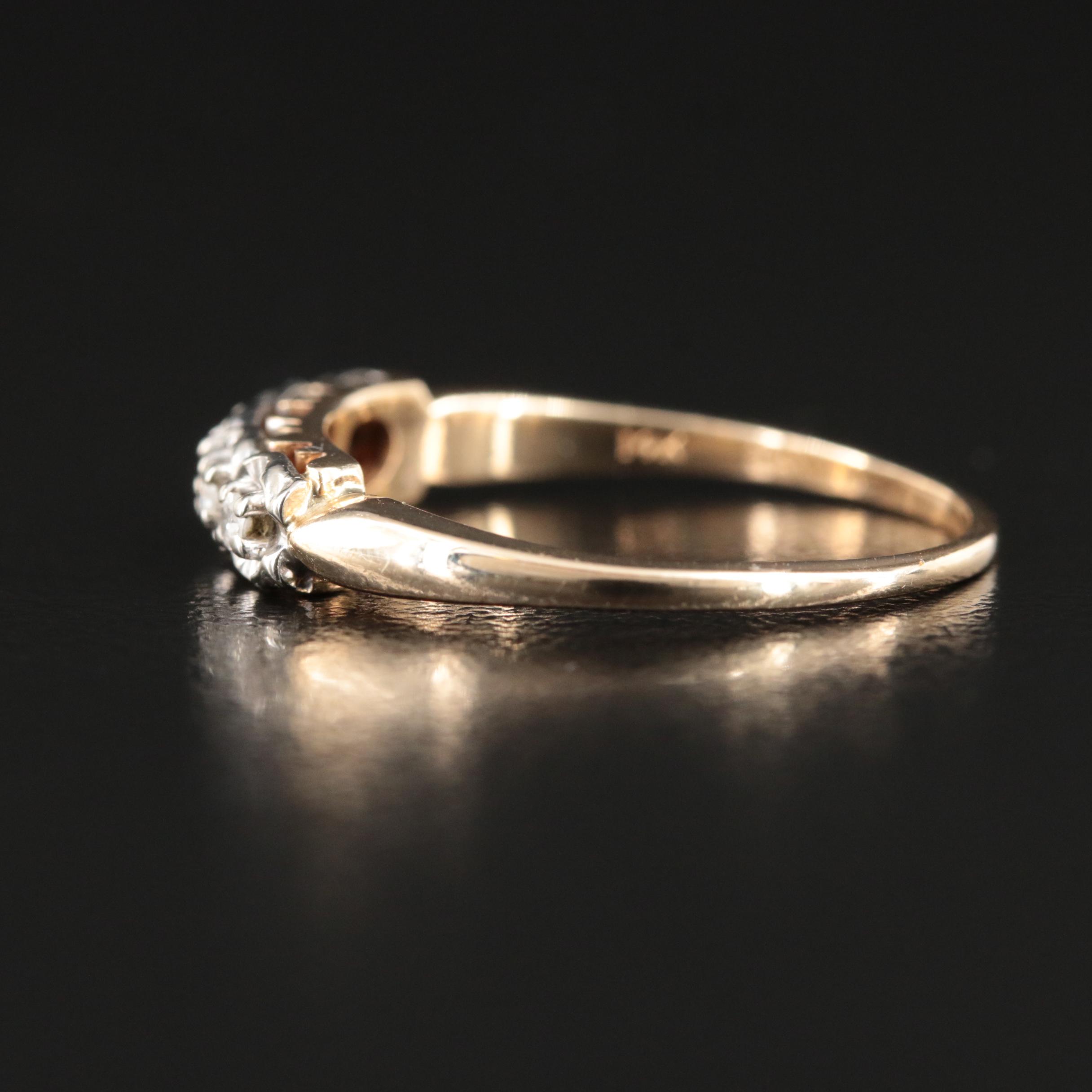 14K 0.09 CTW Diamond Band