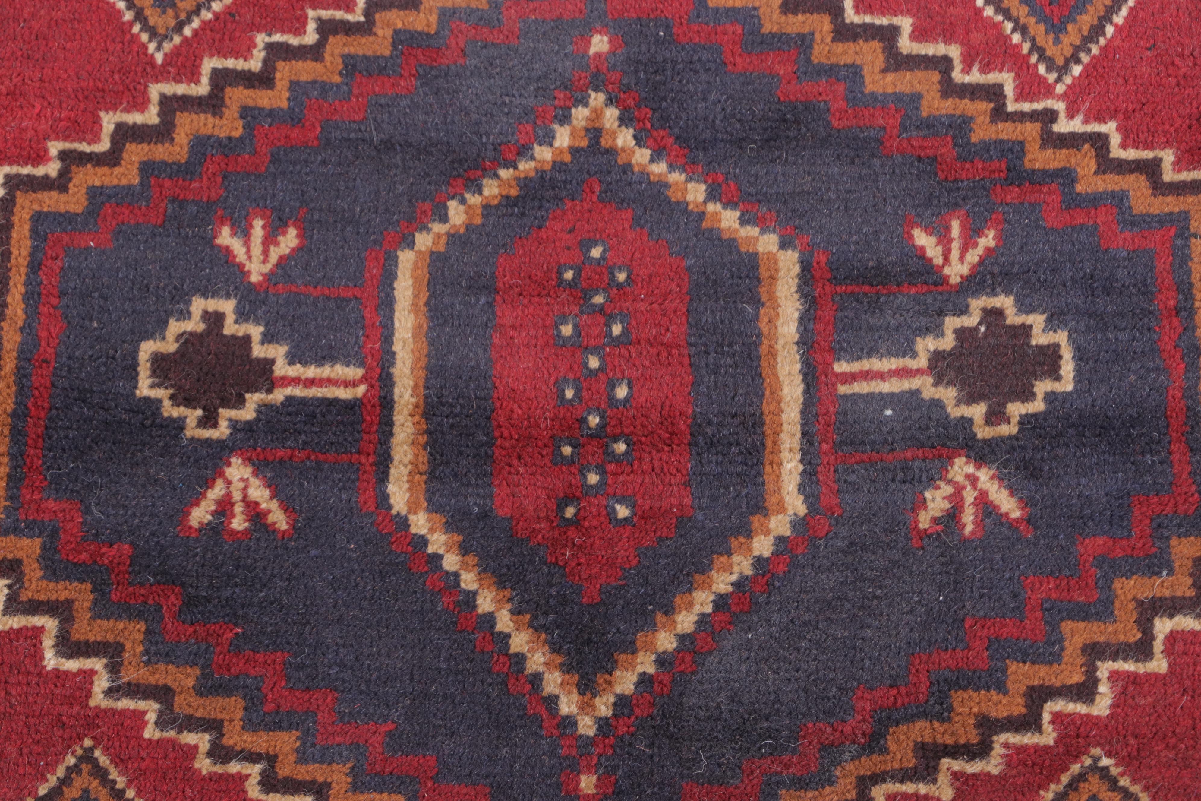 3' x 4'8 Hand-Knotted Afghan Taimani Accent Rug