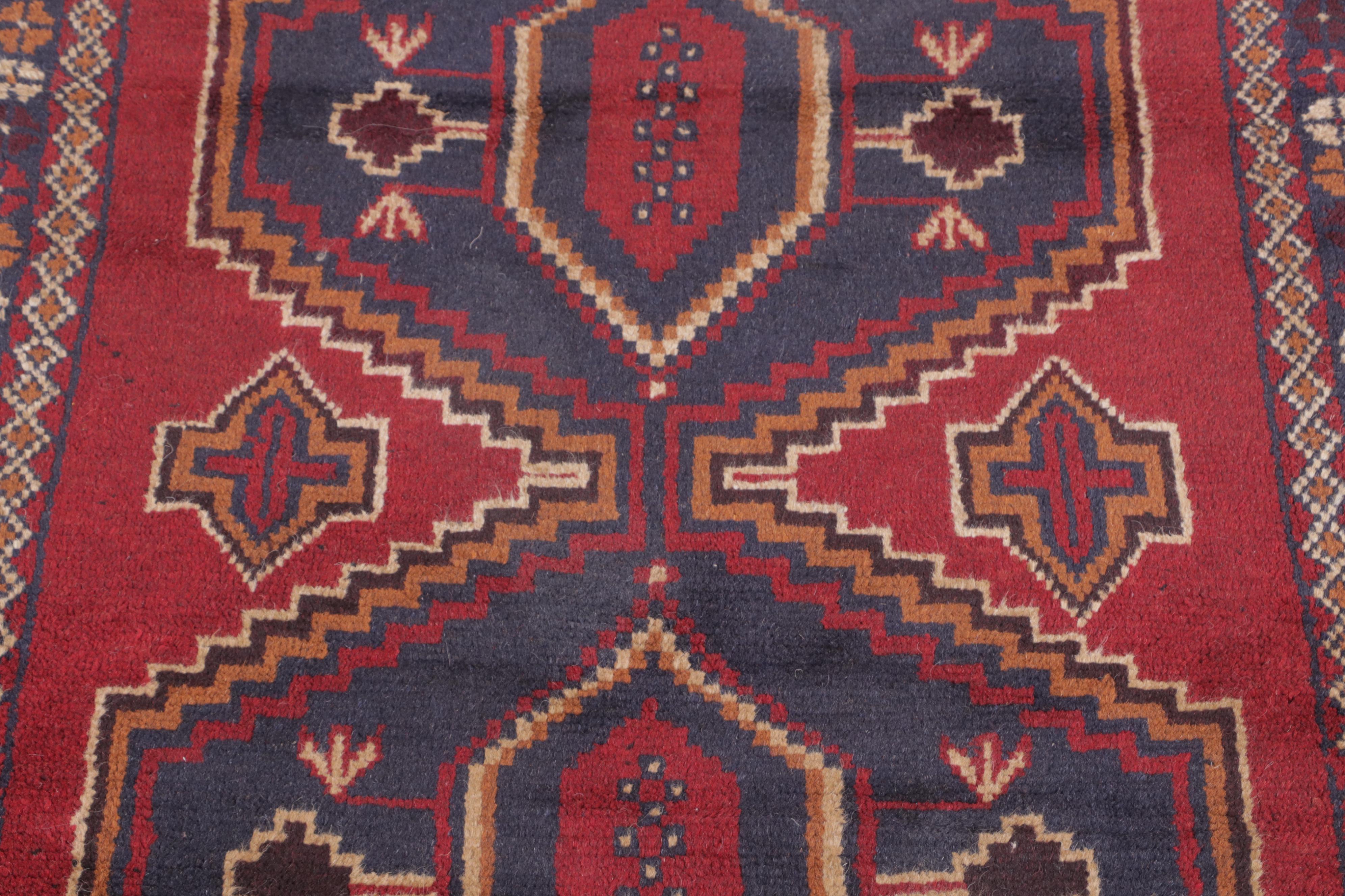 3' x 4'8 Hand-Knotted Afghan Taimani Accent Rug