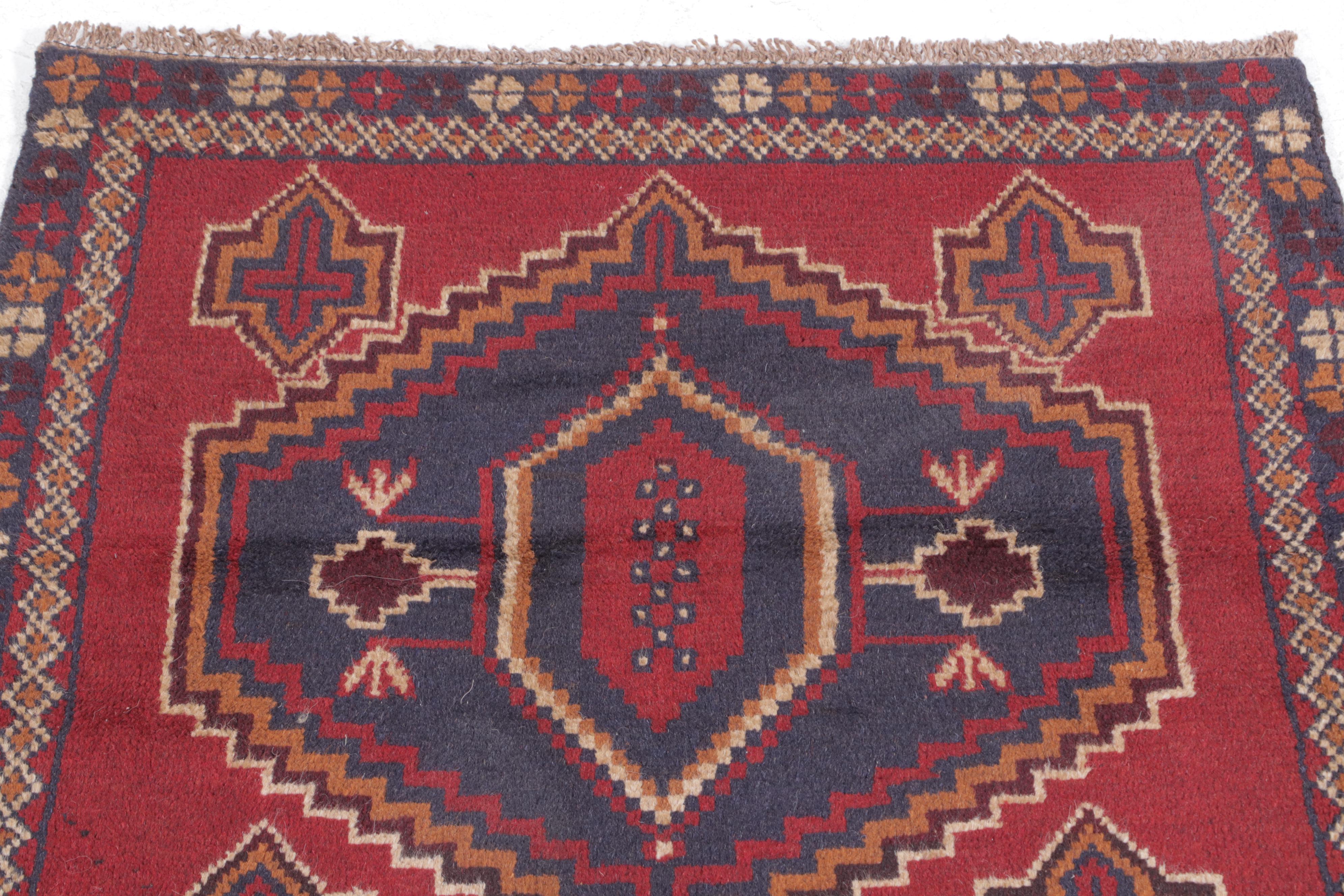 3' x 4'8 Hand-Knotted Afghan Taimani Accent Rug