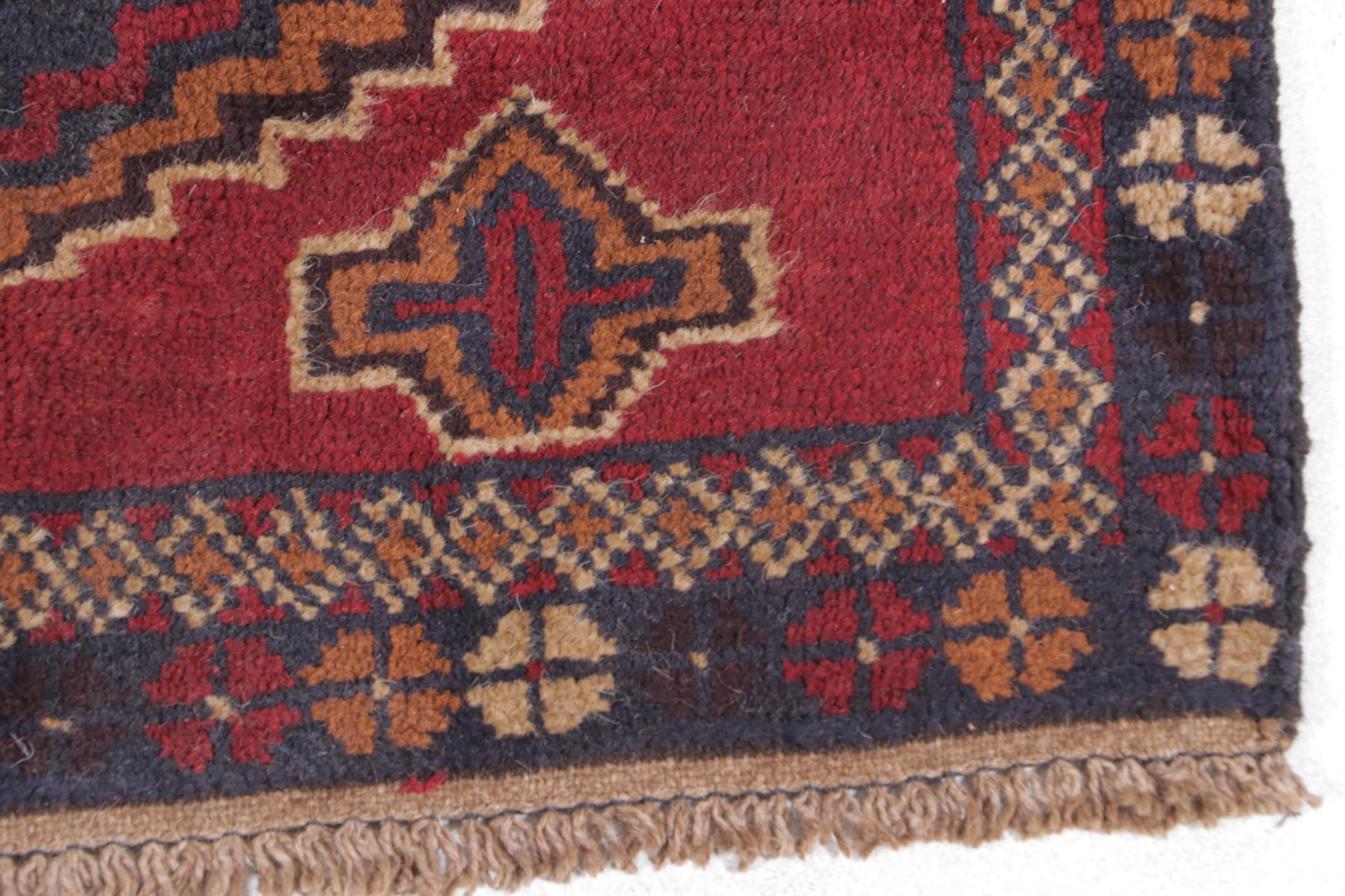3' x 4'8 Hand-Knotted Afghan Taimani Accent Rug