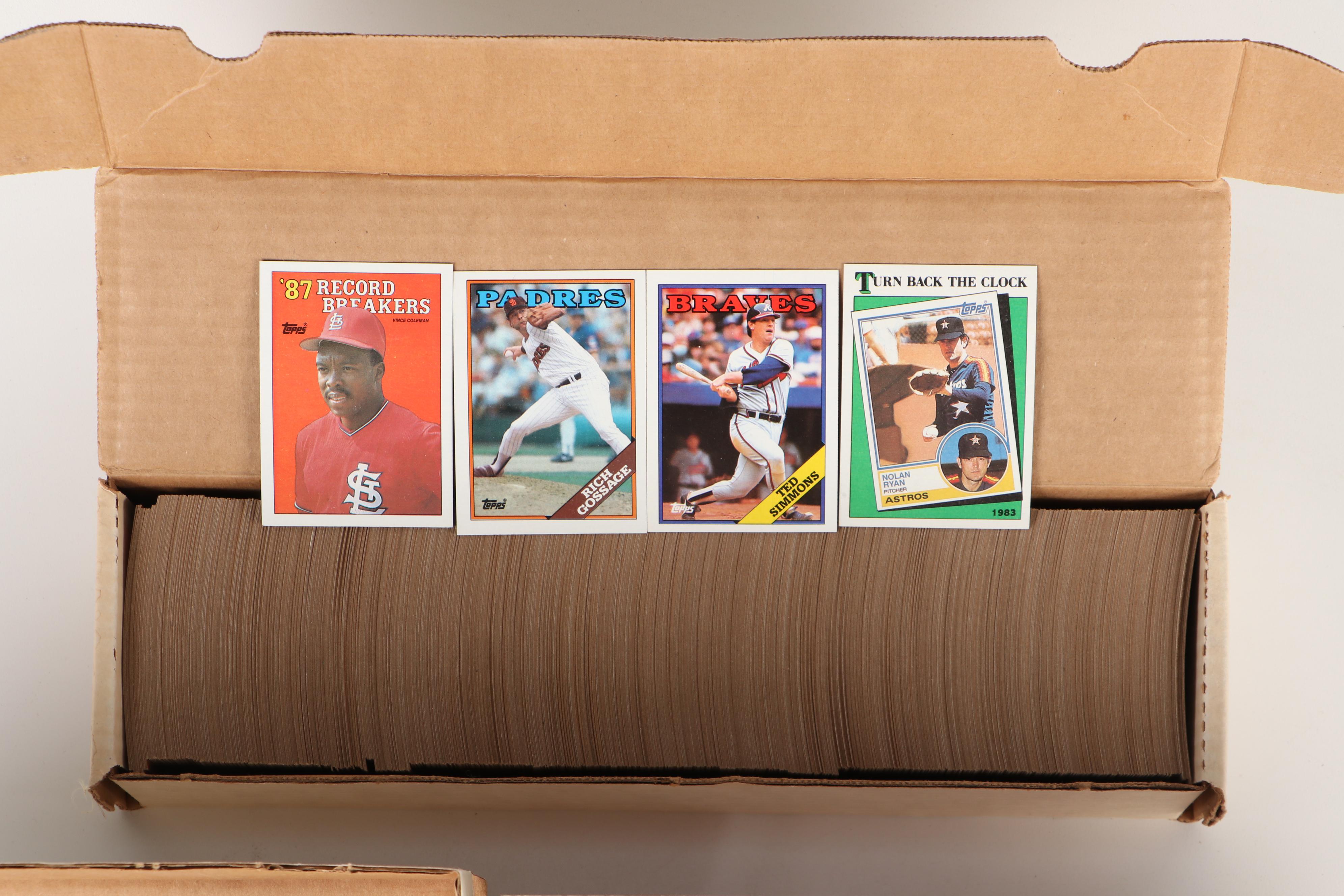 Topps Baseball Cards Including Rose, Mattingly, 1988 Near-Set, 1980s–1990s