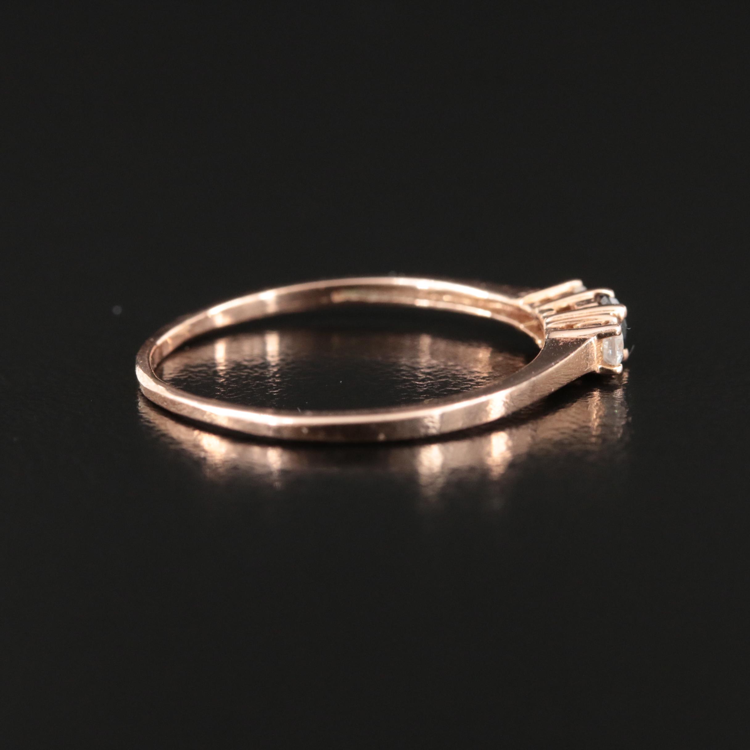 14K Rose Gold 0.18 CTW Diamond Ring