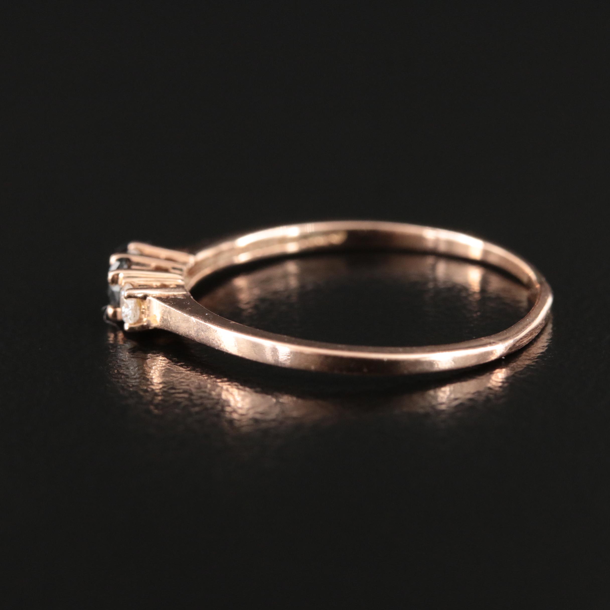 14K Rose Gold 0.18 CTW Diamond Ring