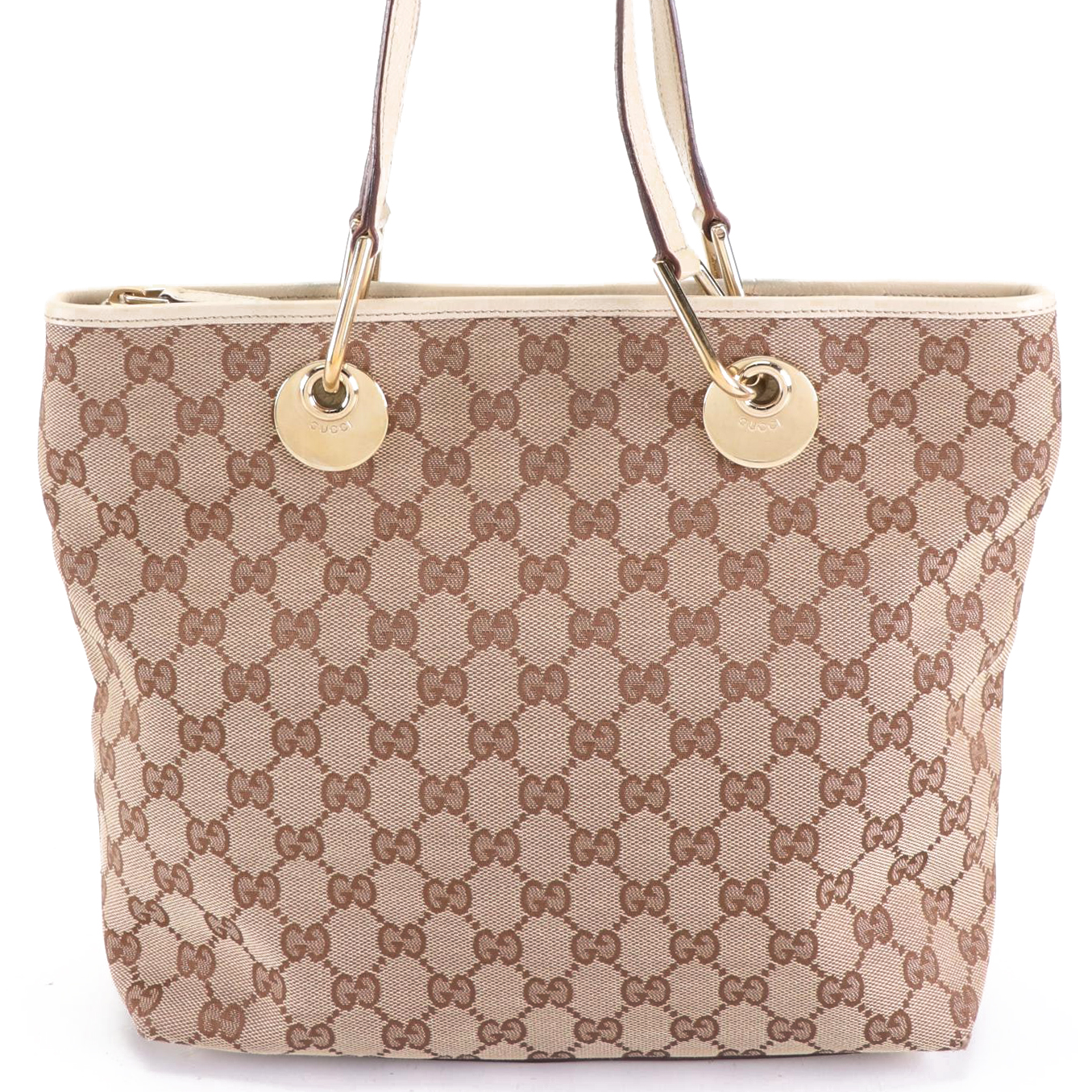 Gucci Eclipse GG Canvas and Leather Shoulder Bag