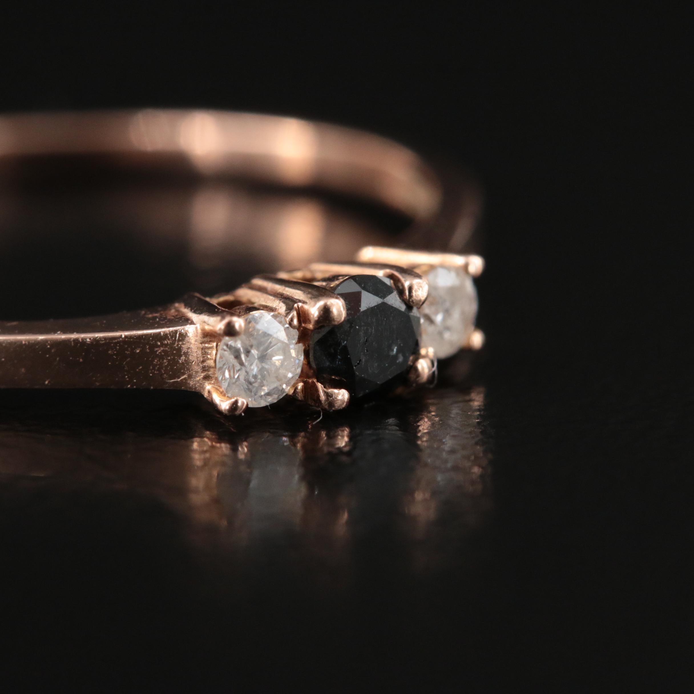 14K Rose Gold 0.18 CTW Diamond Ring