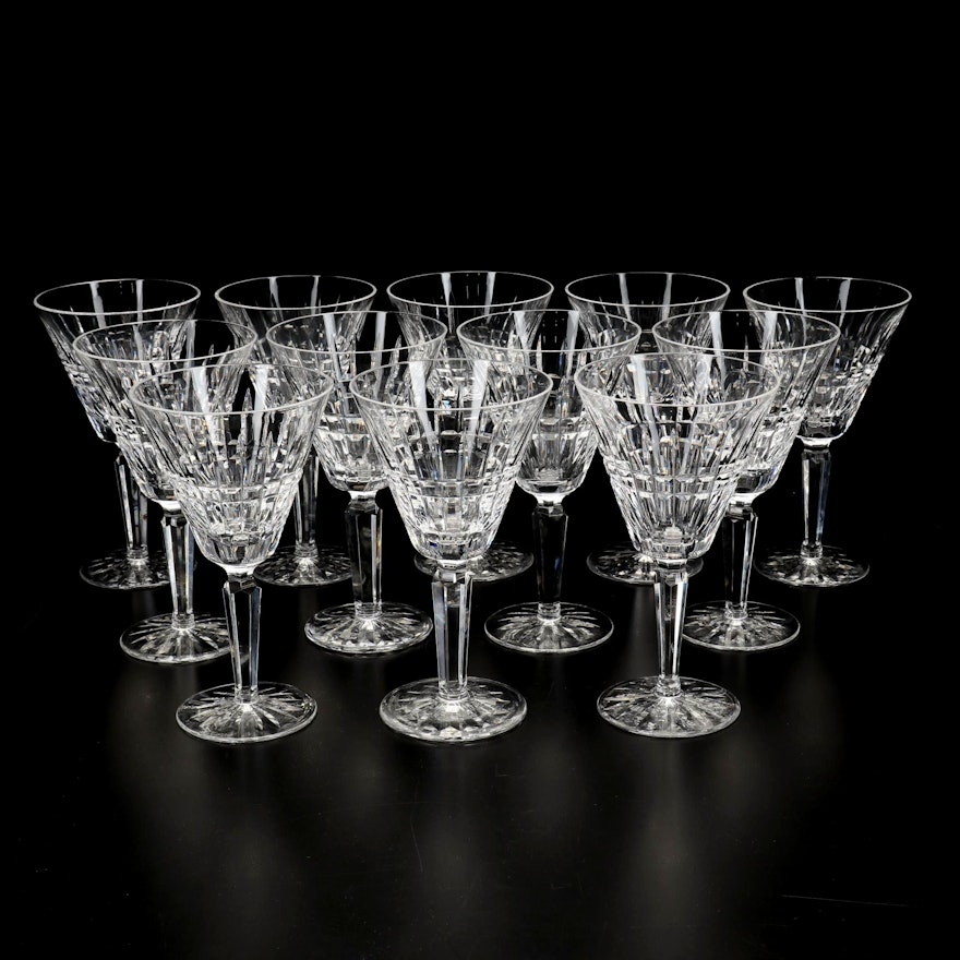 Waterford Crystal "Glenmore" Water Goblets, Late 20th Century