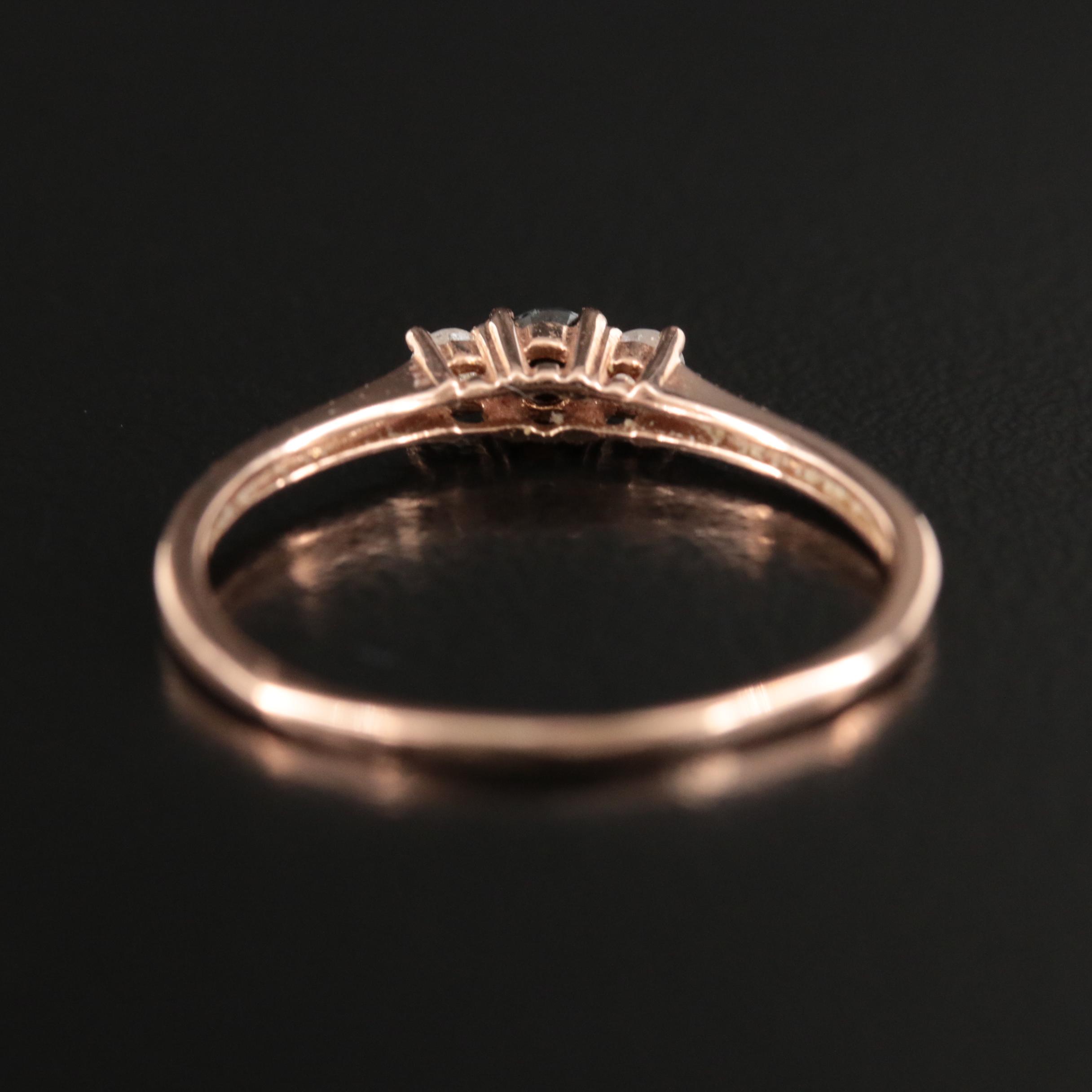 14K Rose Gold 0.18 CTW Diamond Ring