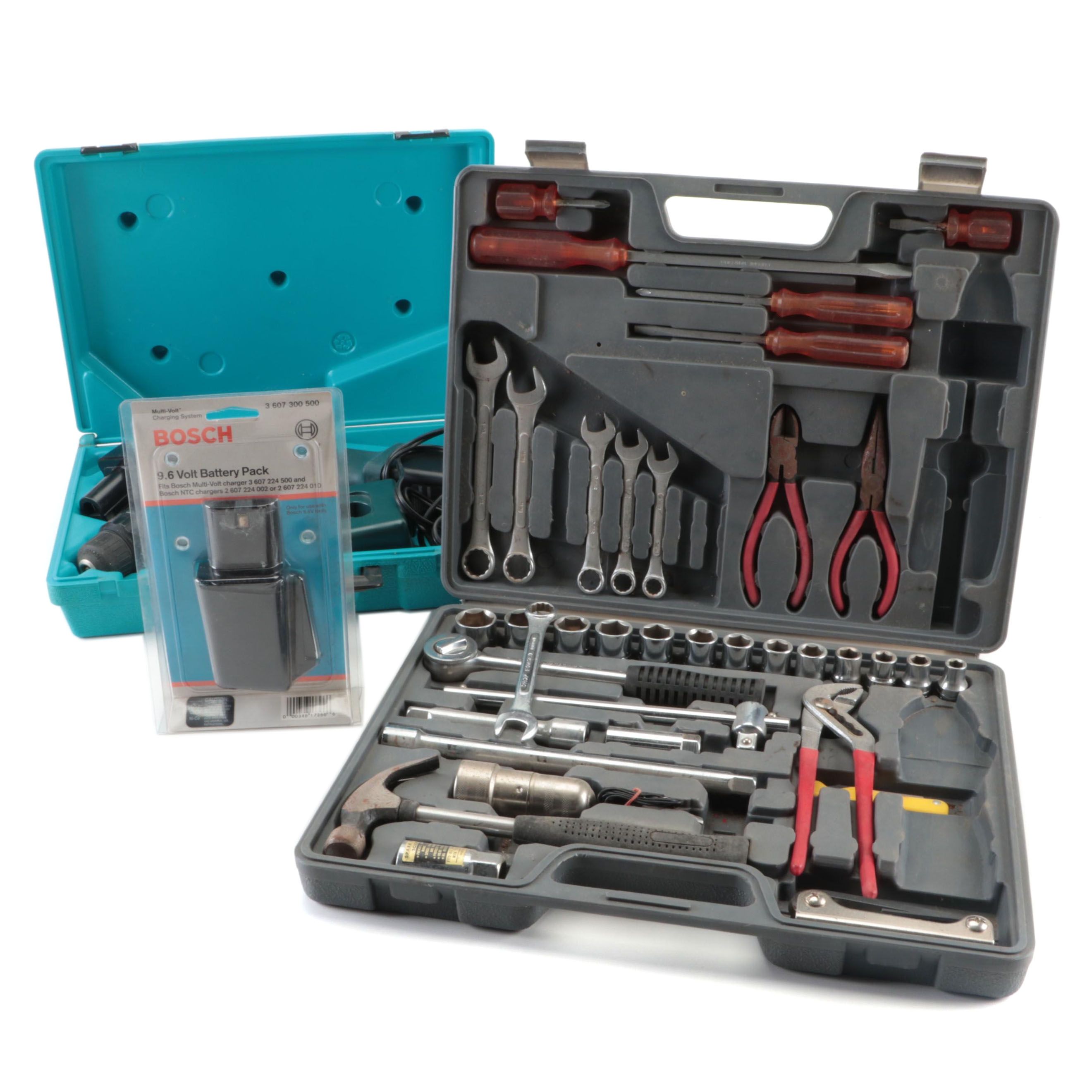 Bosch Cordless Power Drill with Other Hand Tool Kit
