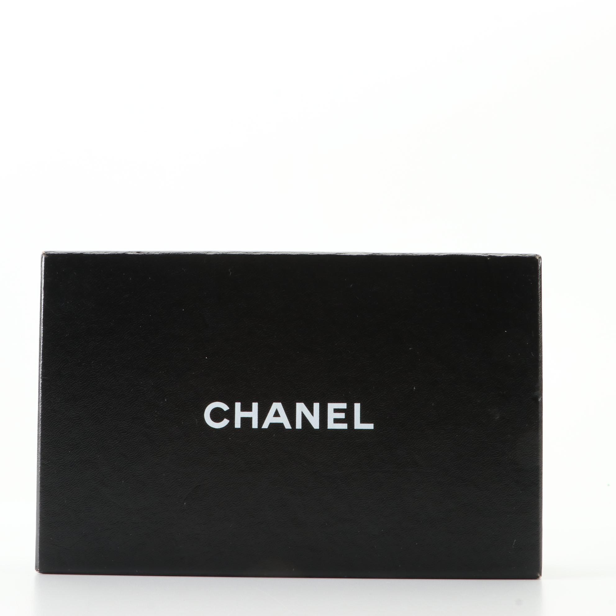 Chanel Camellia Wallet on Chain in Embossed Patent Leather with Box
