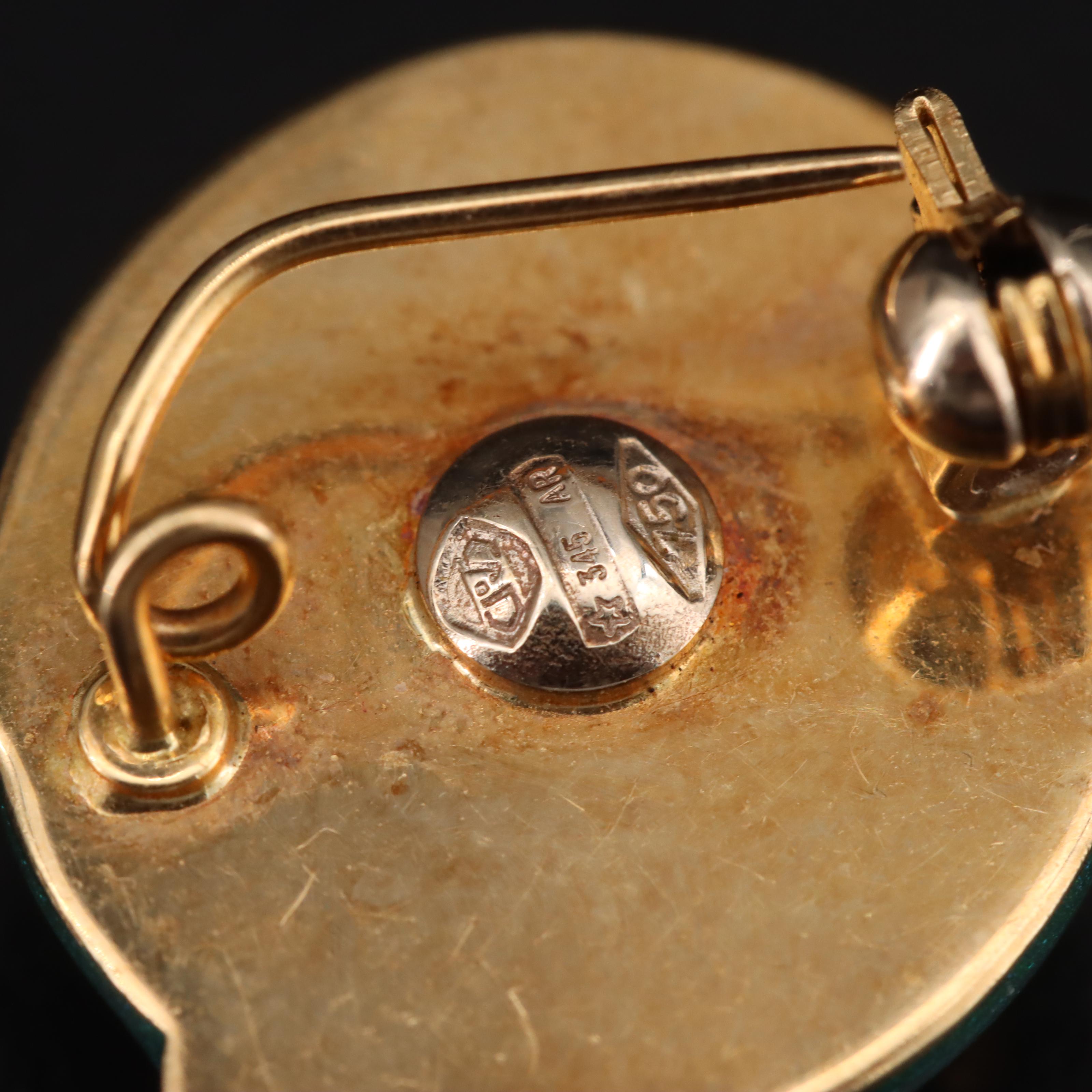 Italian 18K Lady Bug Brooch