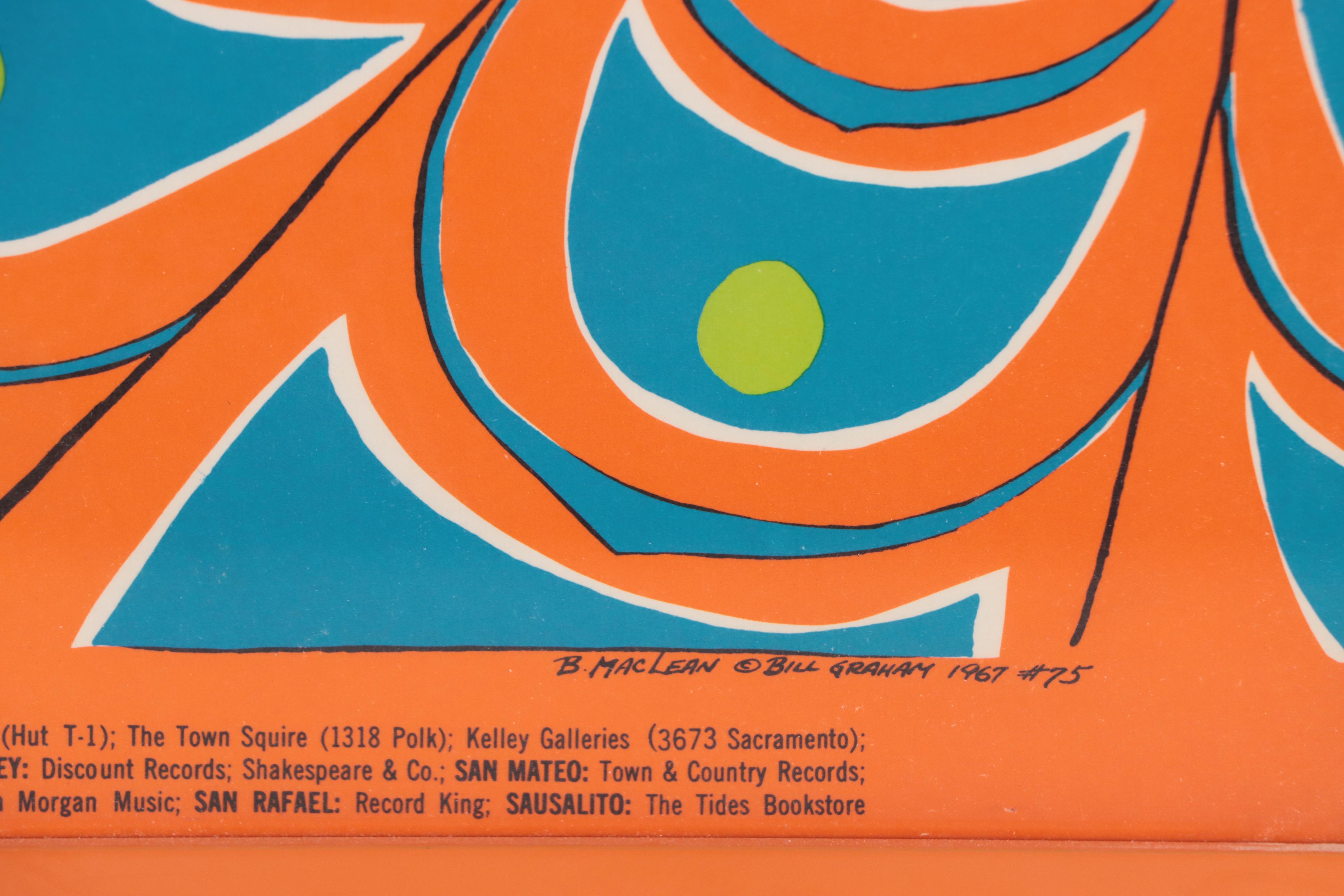 The Doors and The Yardbirds Lithograph Concert Poster After Bonnie MacLean