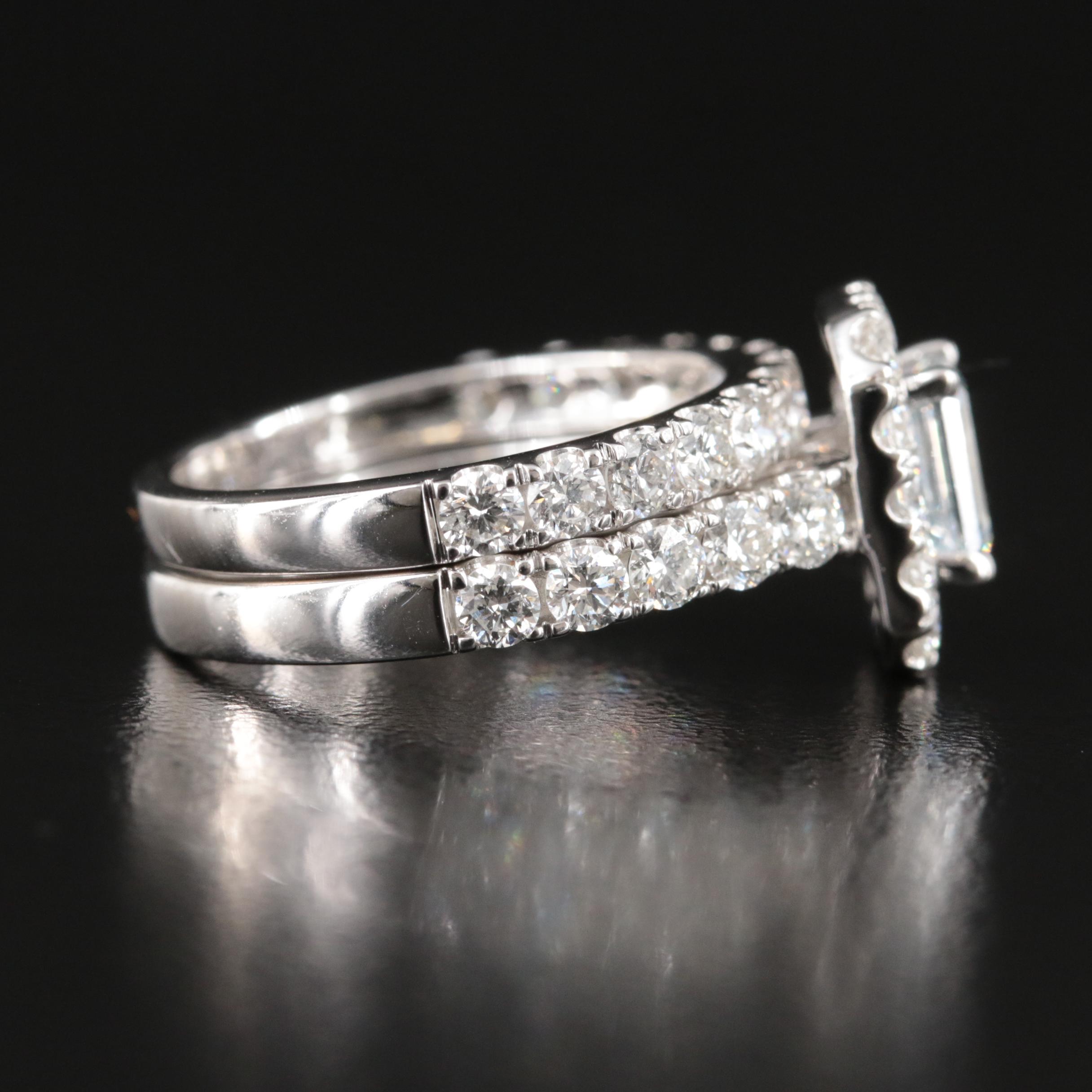 14K 2.92 CTW Lab Grown Diamond Ring Set