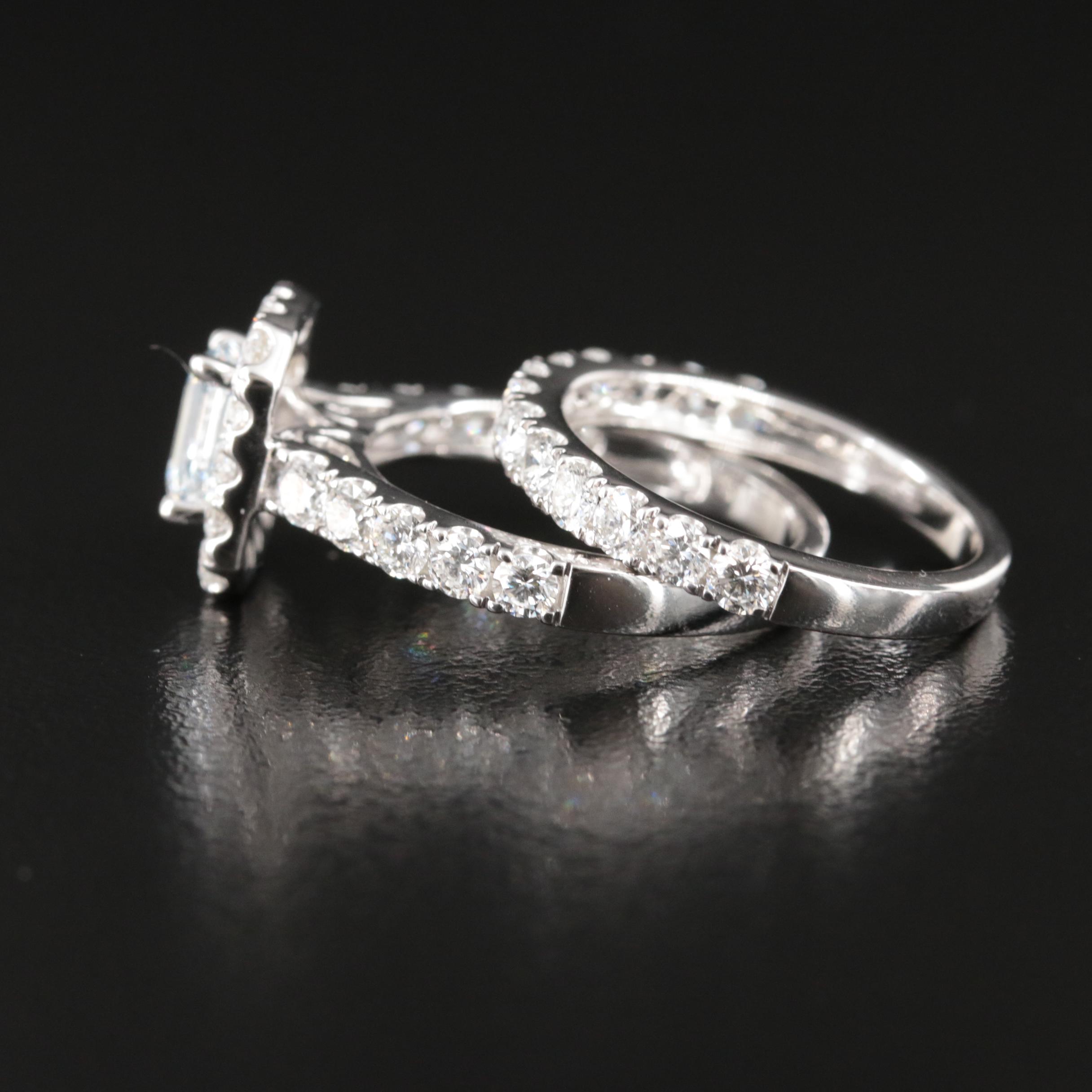 14K 2.92 CTW Lab Grown Diamond Ring Set