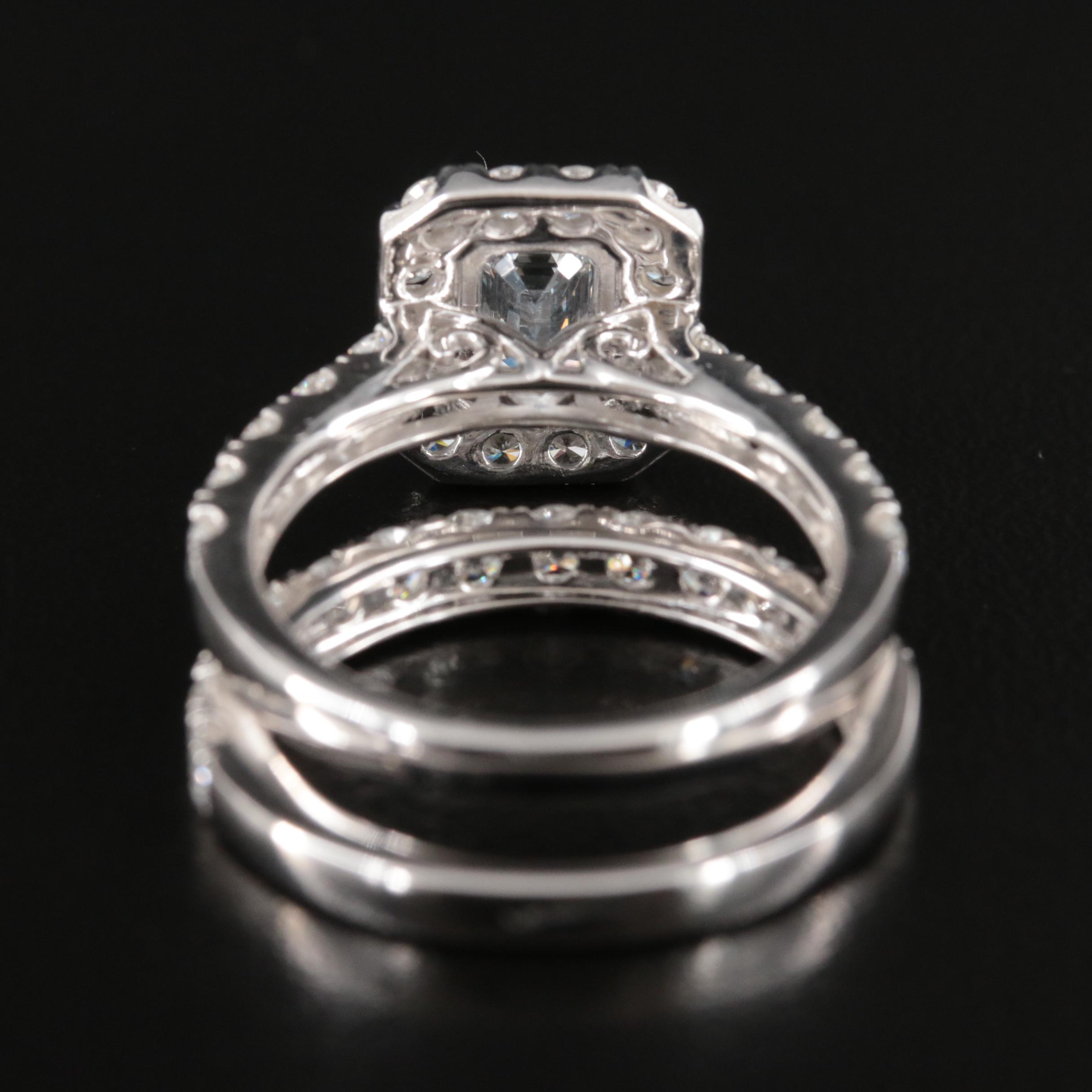 14K 2.92 CTW Lab Grown Diamond Ring Set