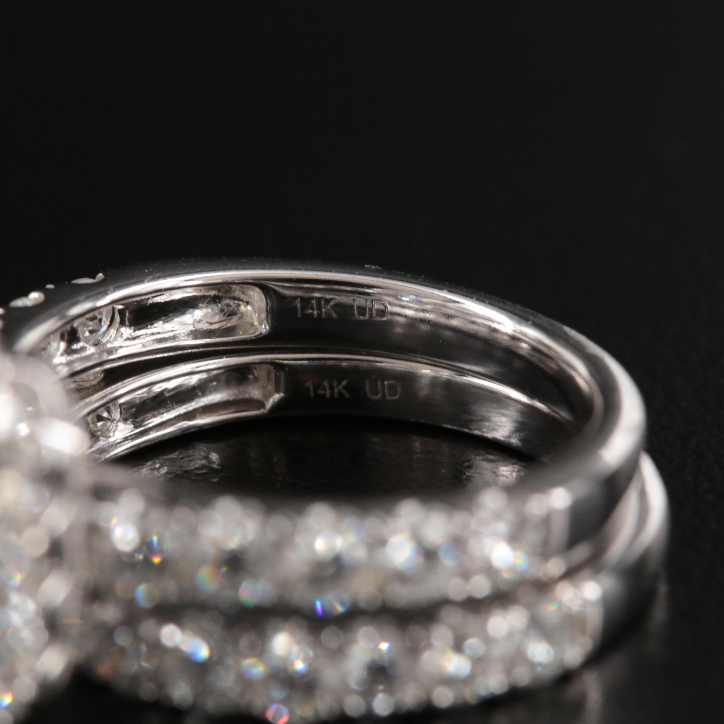 14K 2.92 CTW Lab Grown Diamond Ring Set