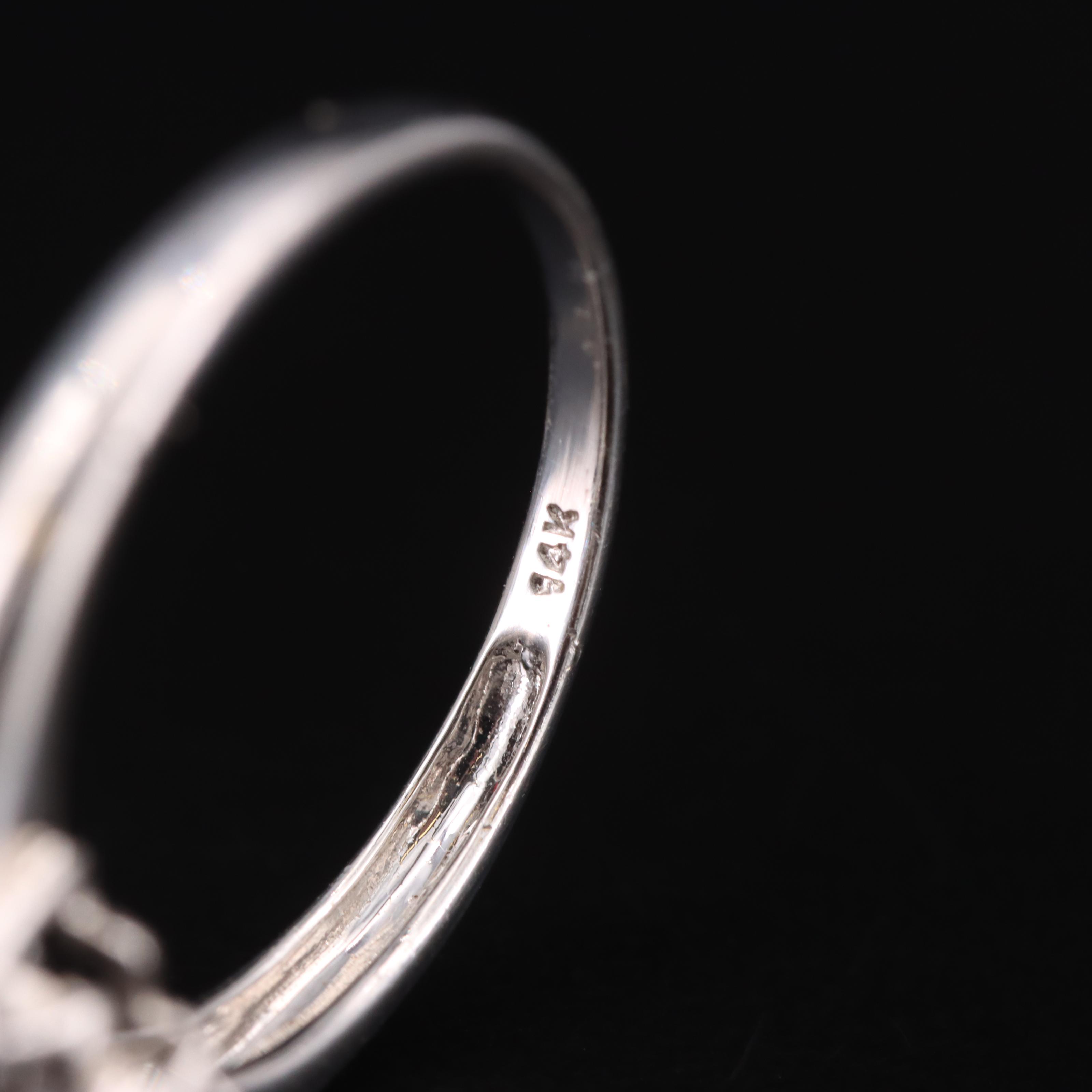 14K Cubic Zirconia and White Topaz Ring