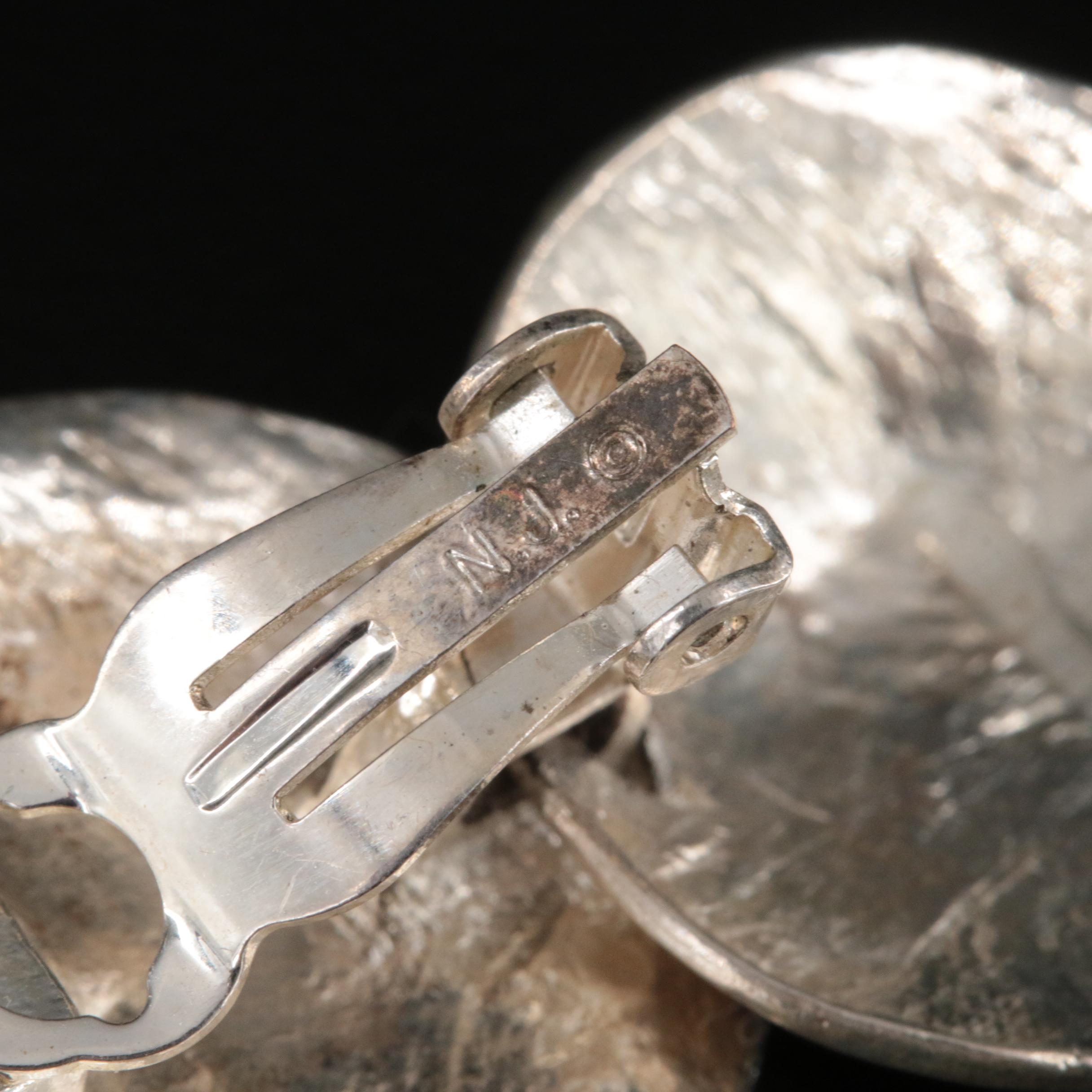 Hammered Disc Earrings