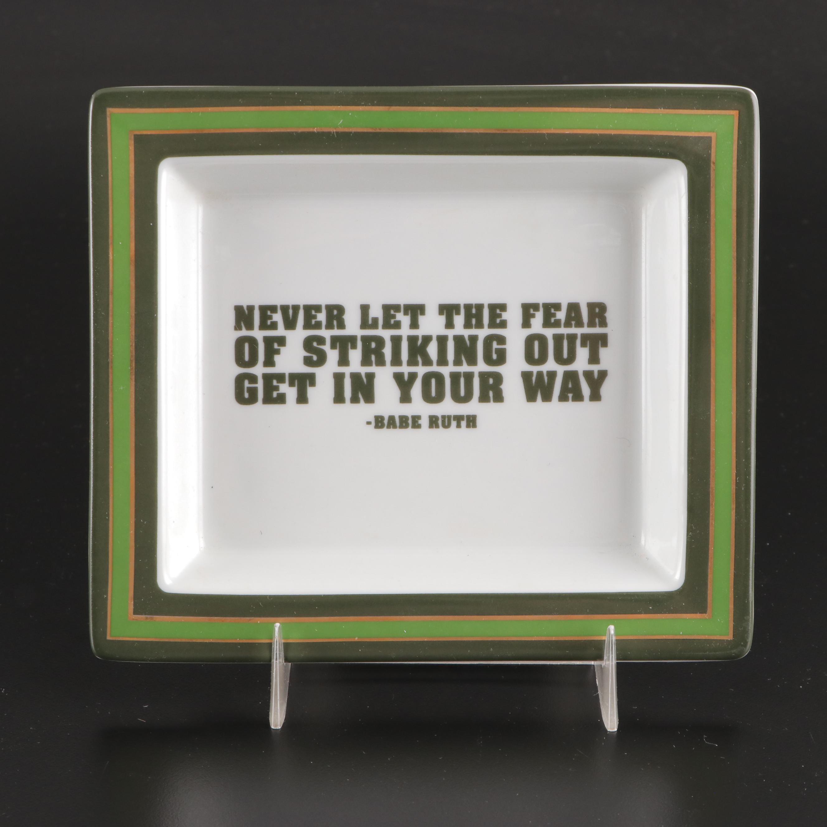 Two's Company Ceramic Trinket Dish and Alphabet Balls