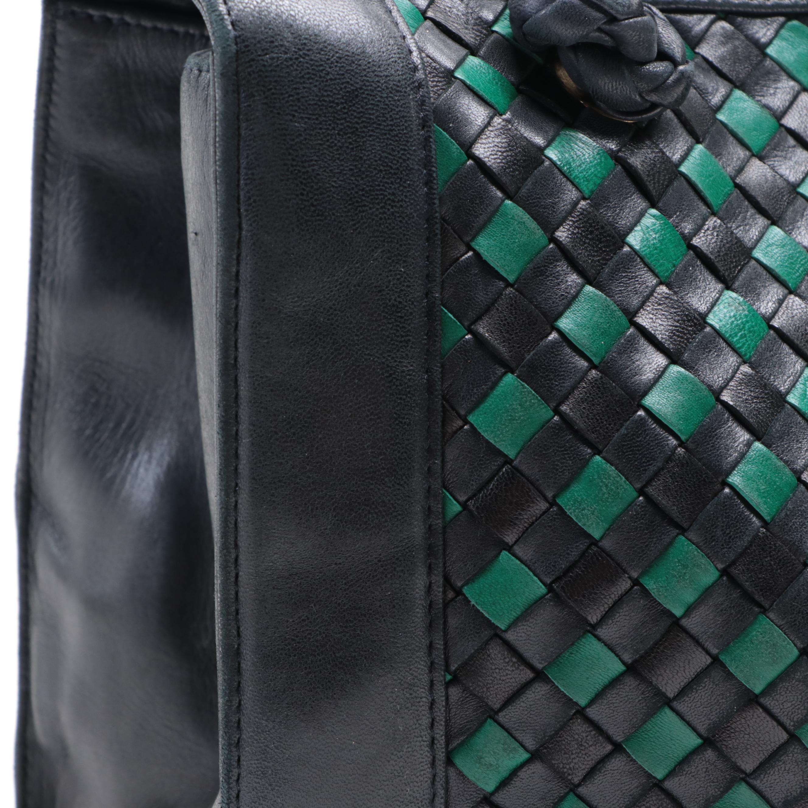 Bottega Veneta Tote Bag in Intrecciato Leather and Smooth Leather Trim