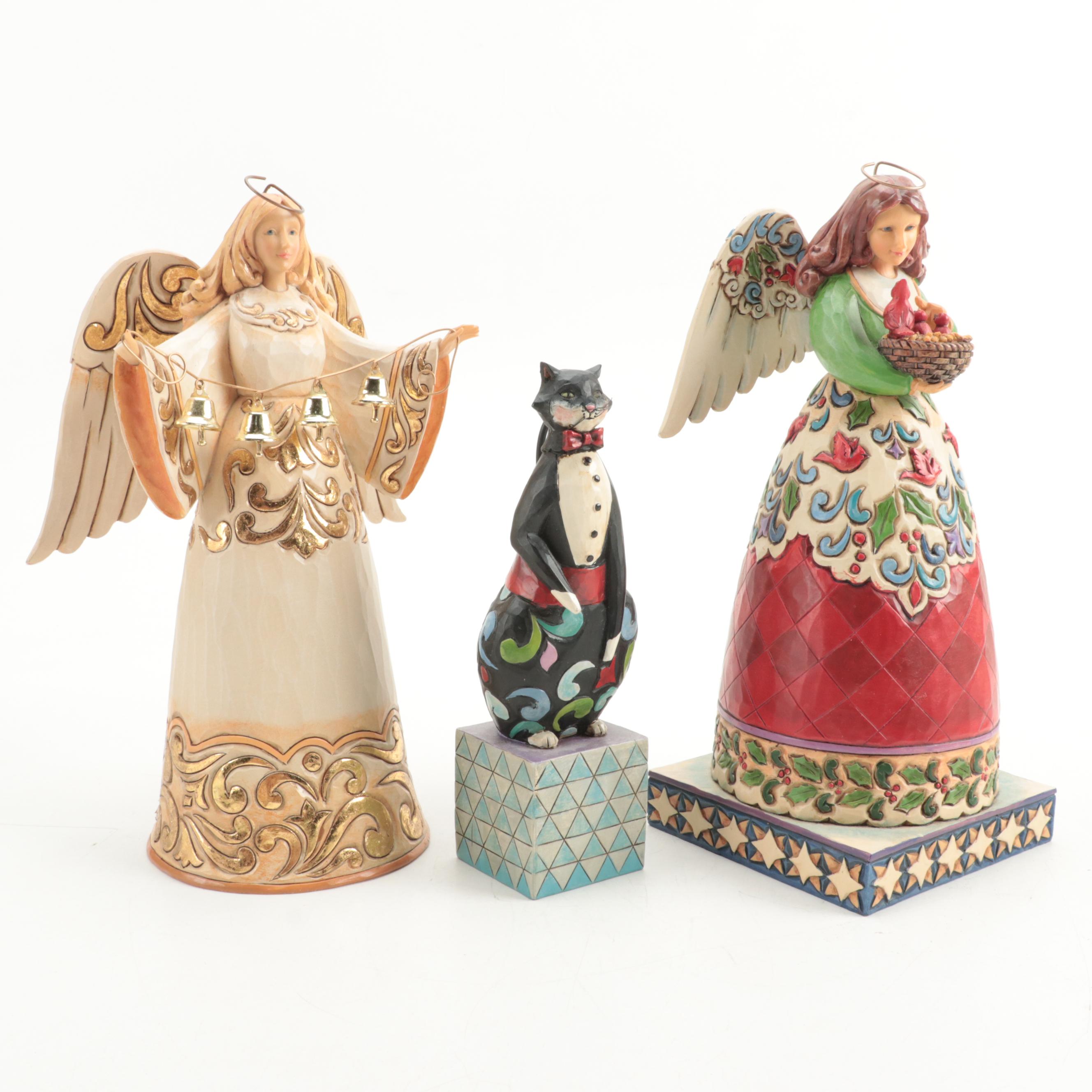Jim Shore Heartwood Creek "Blessed Nest" and Other Resin Figurines