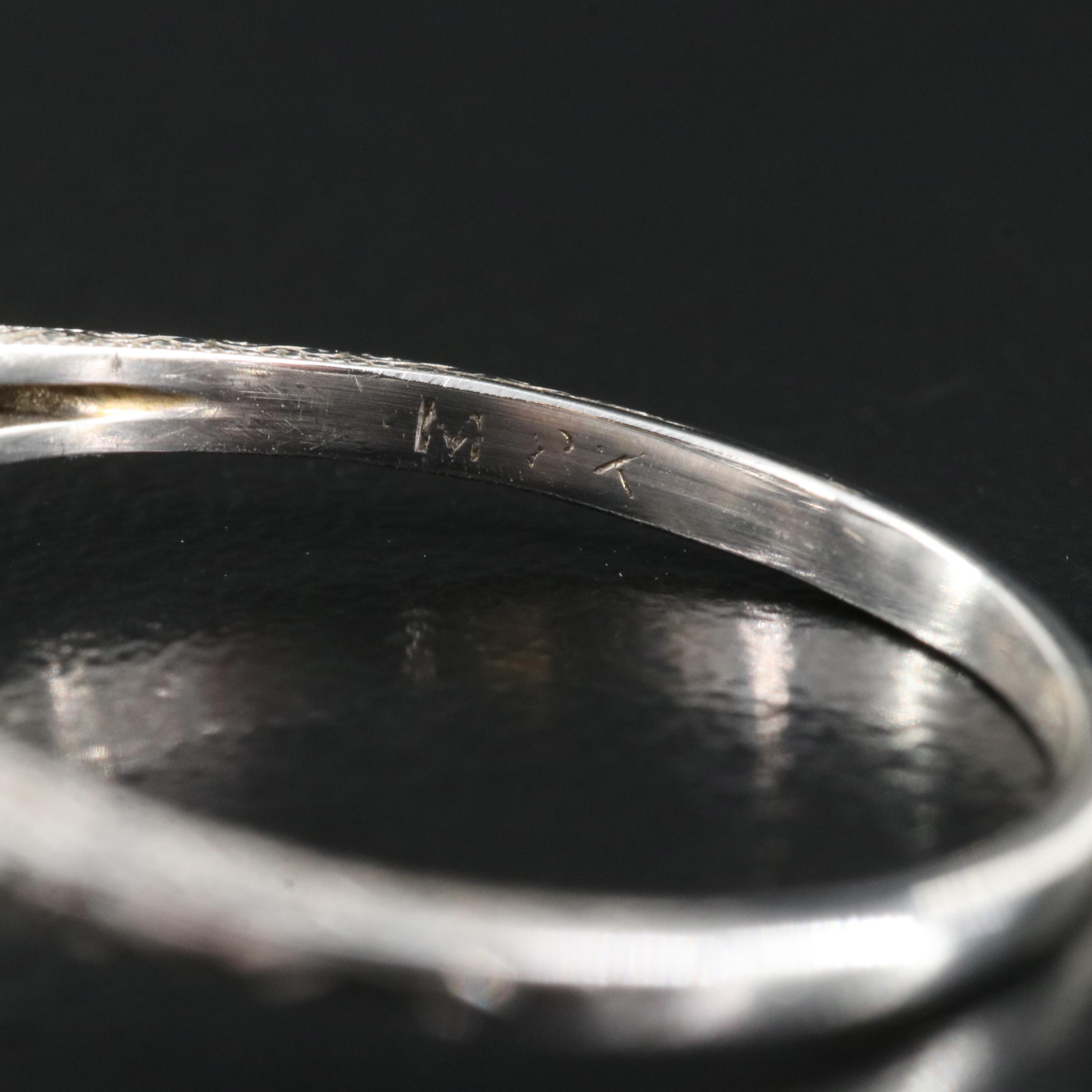 18K 0.04 CT Diamond Ring