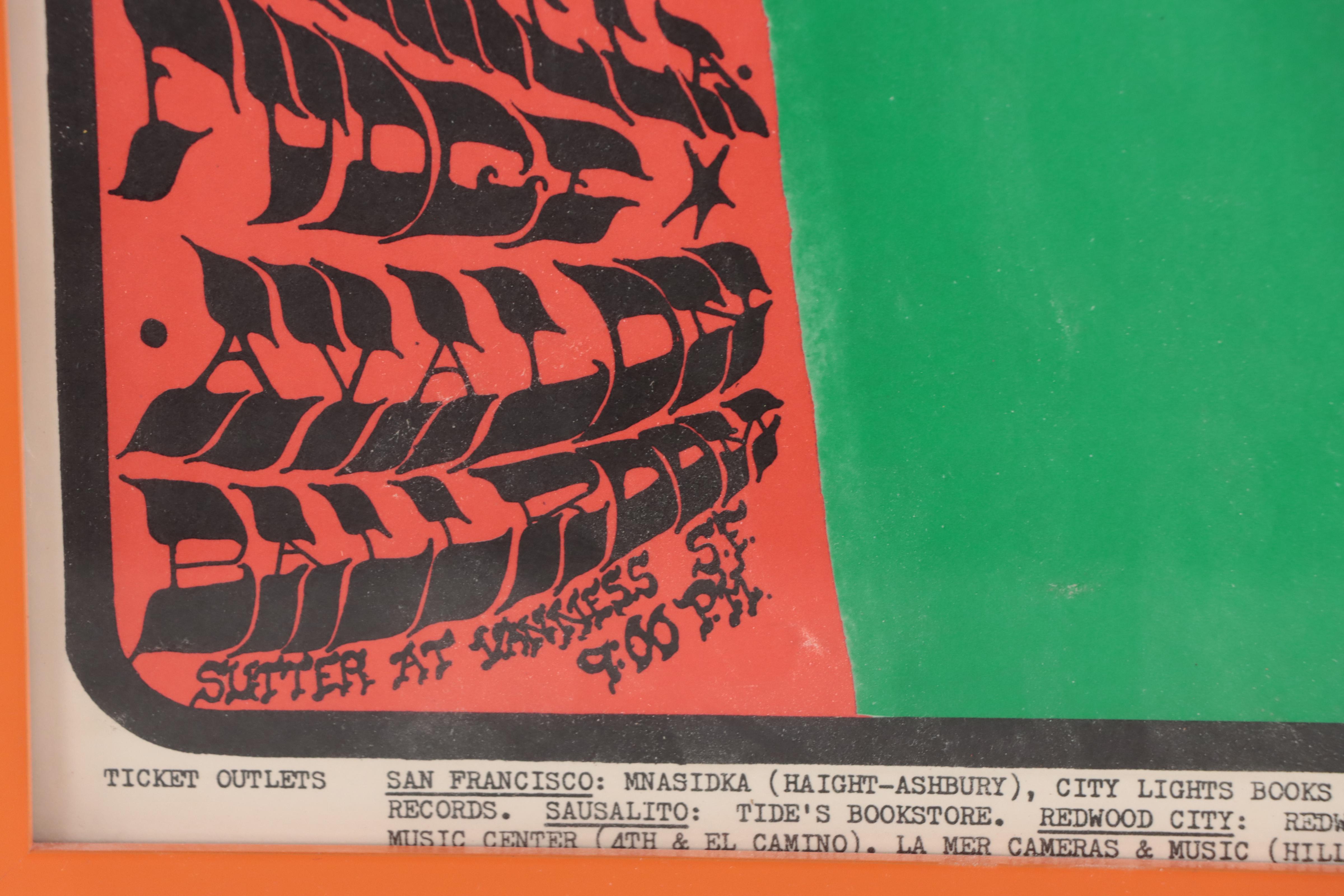 Color Lithograph Concert Poster After Stanley Mouse and Alton Kelley