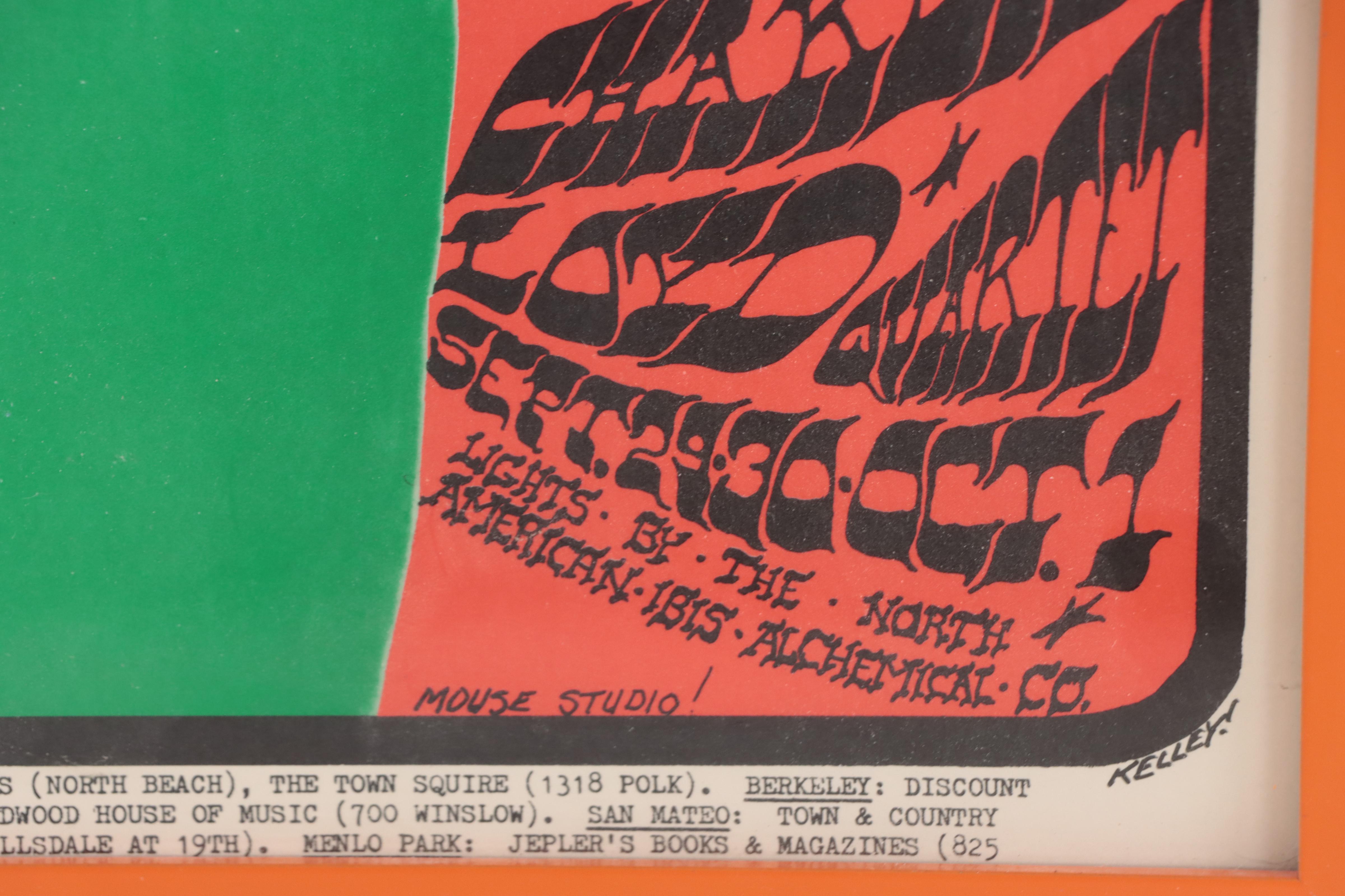 Color Lithograph Concert Poster After Stanley Mouse and Alton Kelley