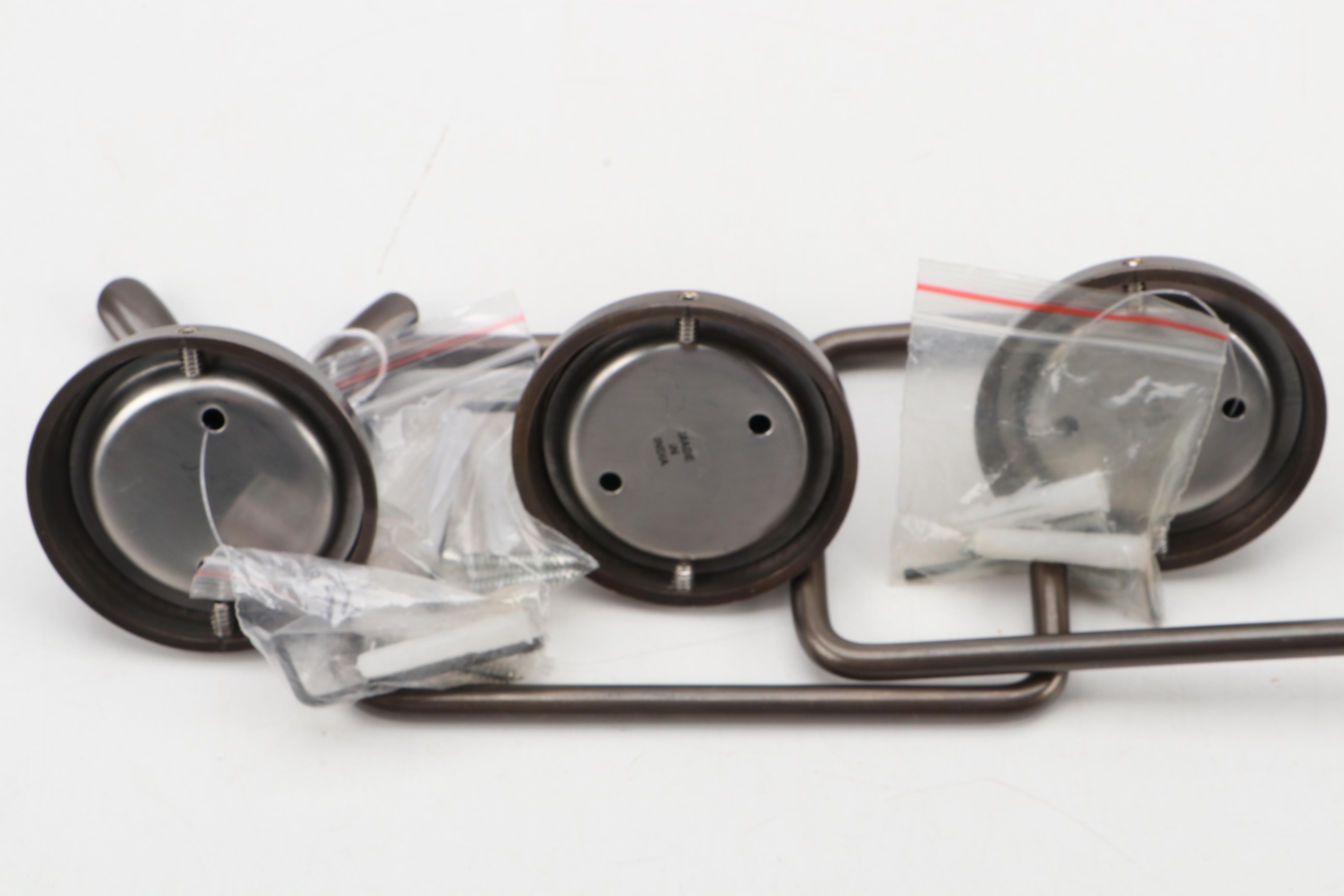 Hammered Bronze Finish Robe Hook, Toilet Roll Holders, Strecko Boot Trees