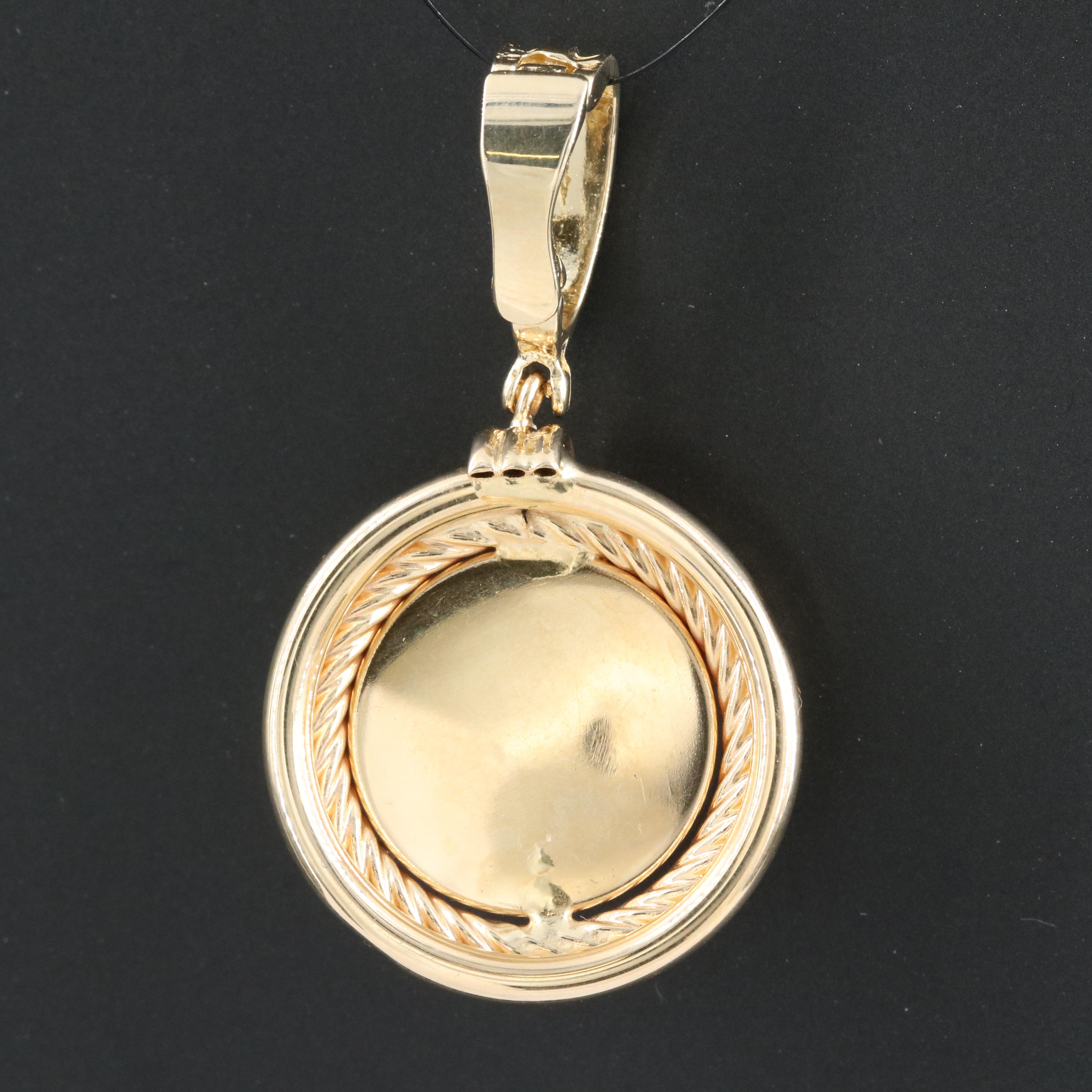 14K Lapis Lazuli Enhancer Pendant