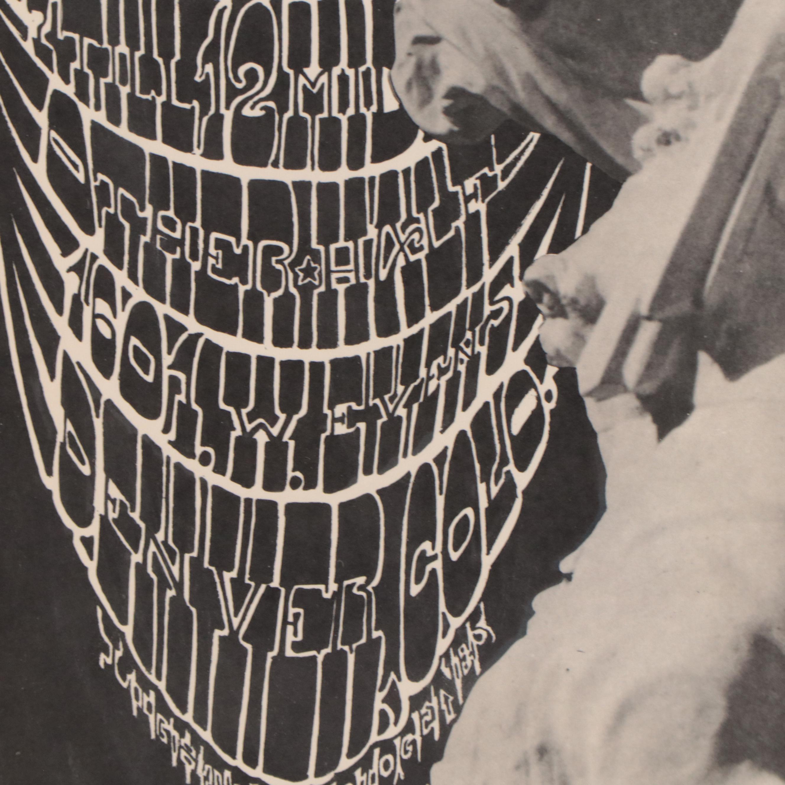 Color Lithograph Concert Poster After Alton Kelley