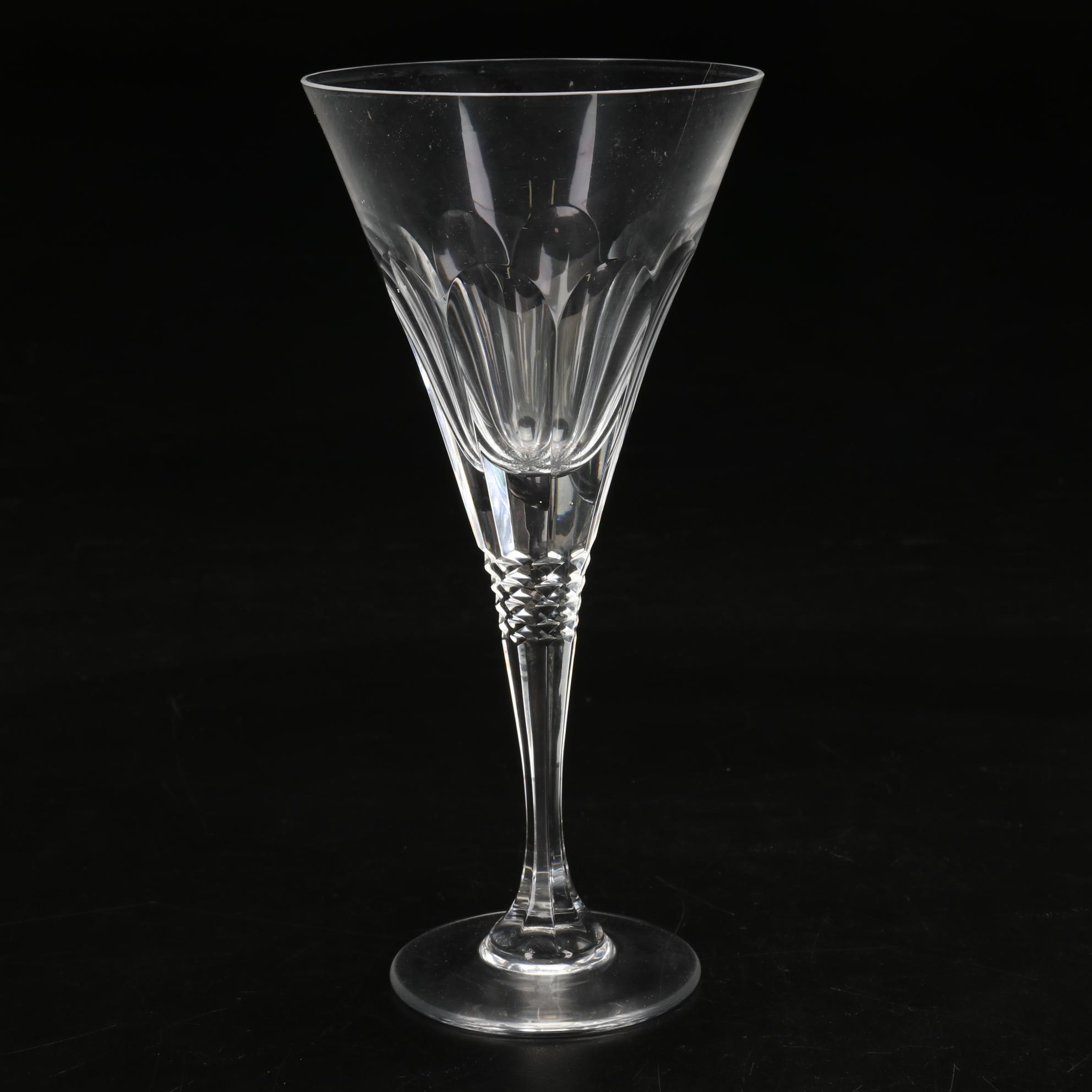 Crystal Water Goblets, Wine Glasses, and Cordial Glasses