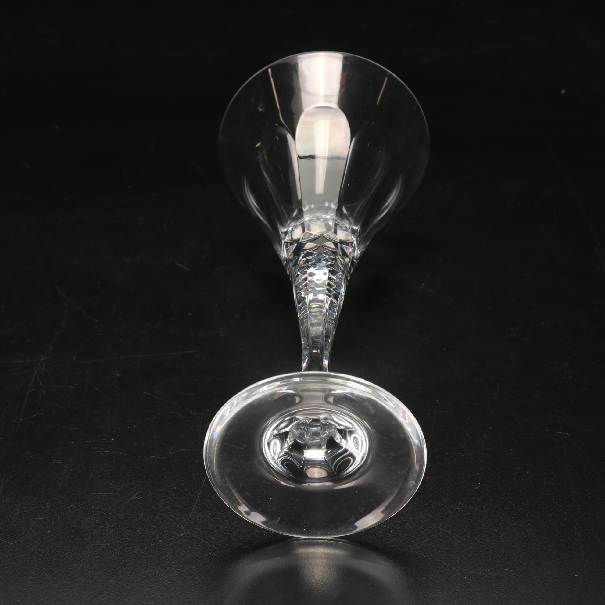 Crystal Water Goblets, Wine Glasses, and Cordial Glasses