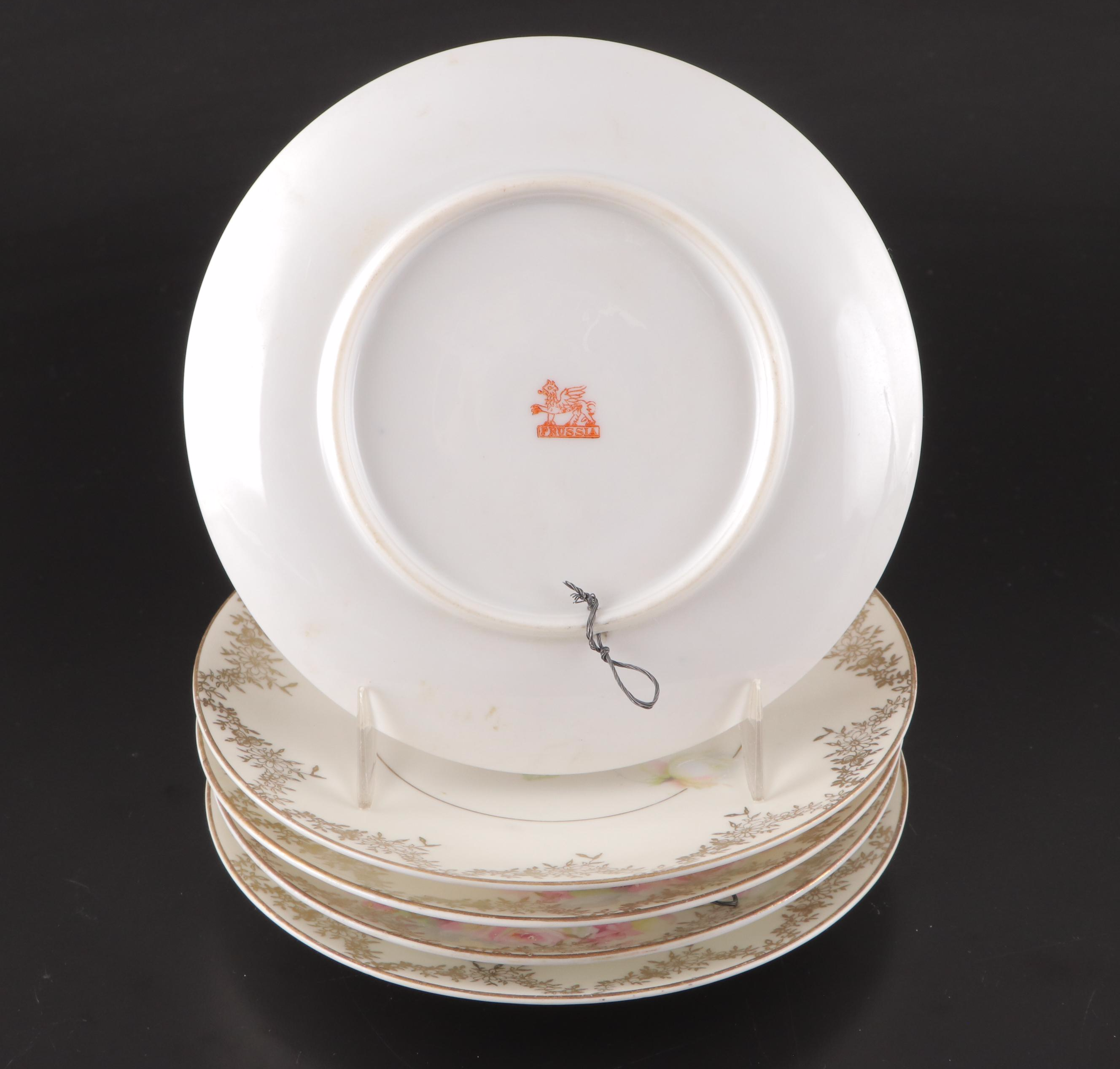 Barat Lemon Dish with Other Limoges and Prussian Tableware