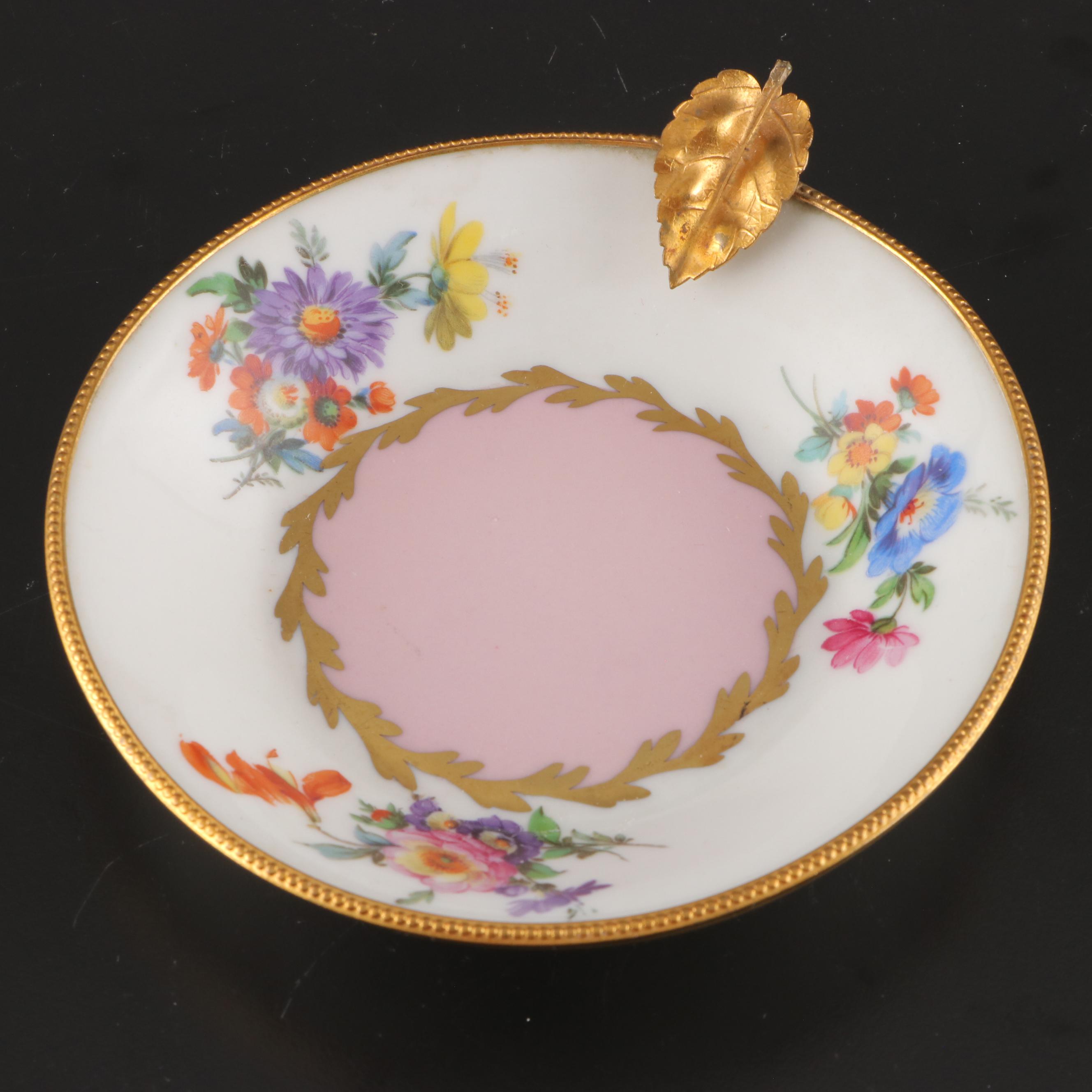 Barat Lemon Dish with Other Limoges and Prussian Tableware