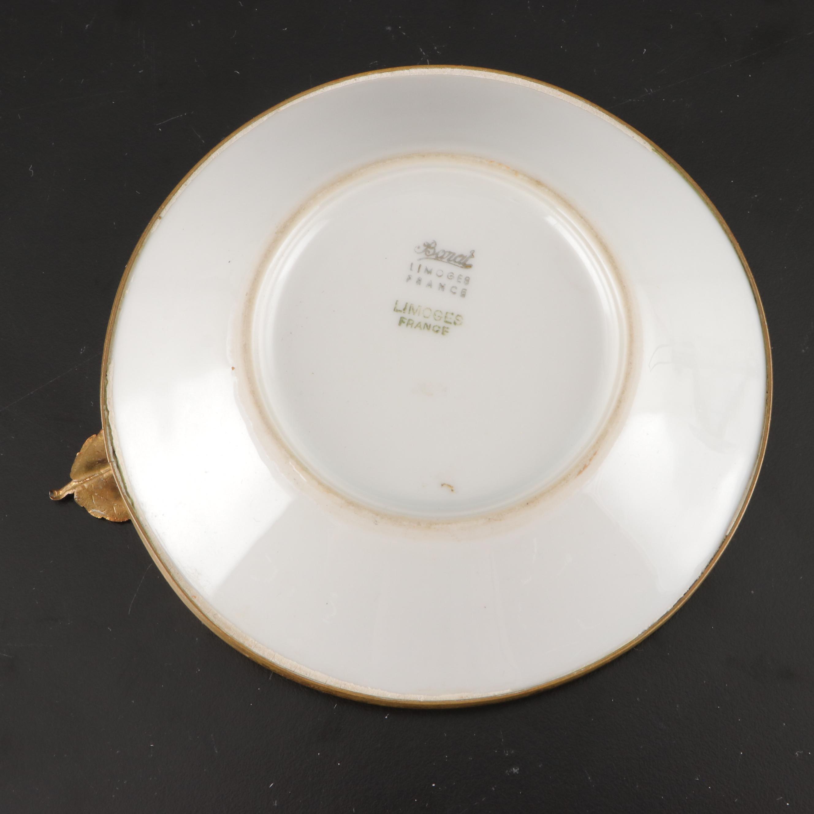 Barat Lemon Dish with Other Limoges and Prussian Tableware