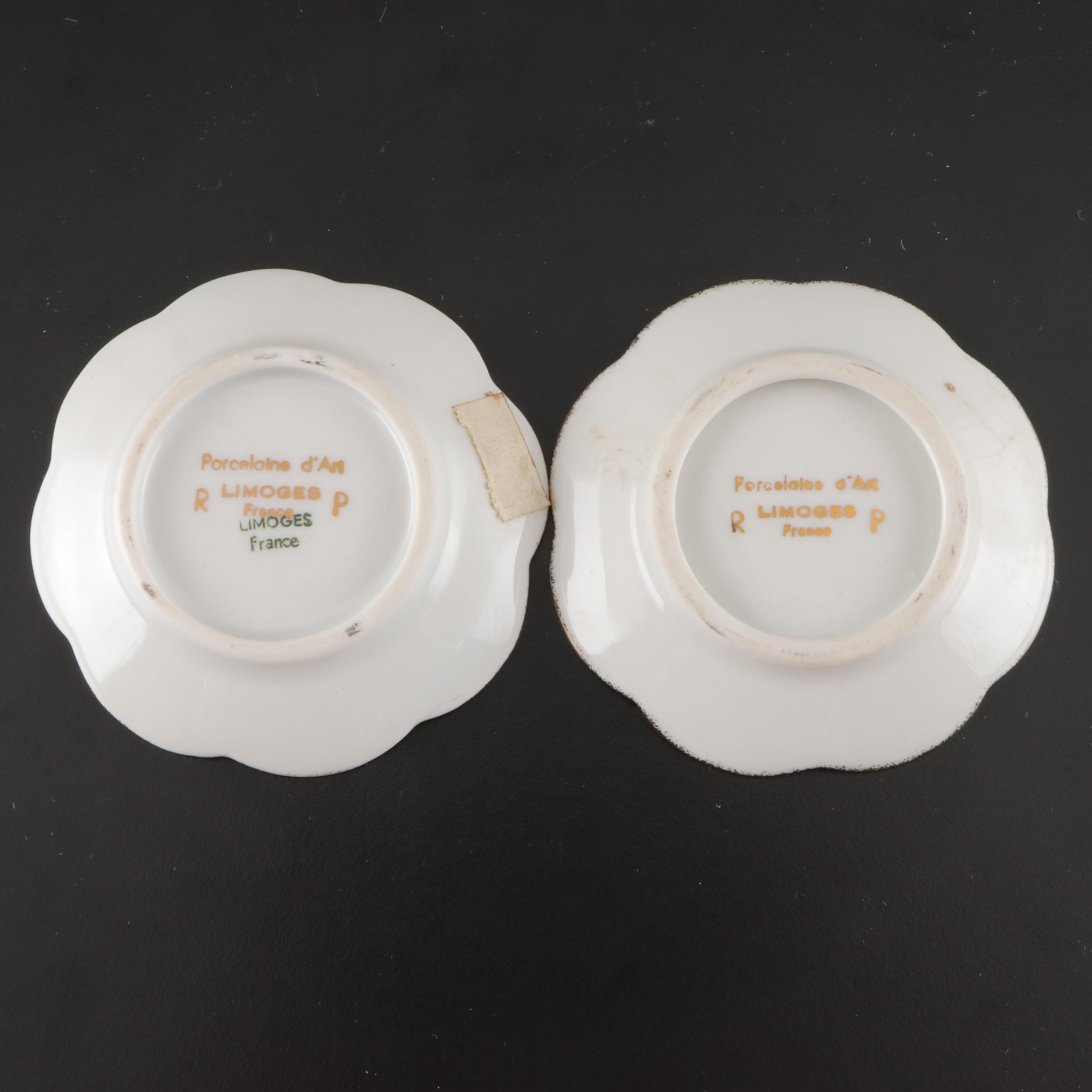 Barat Lemon Dish with Other Limoges and Prussian Tableware