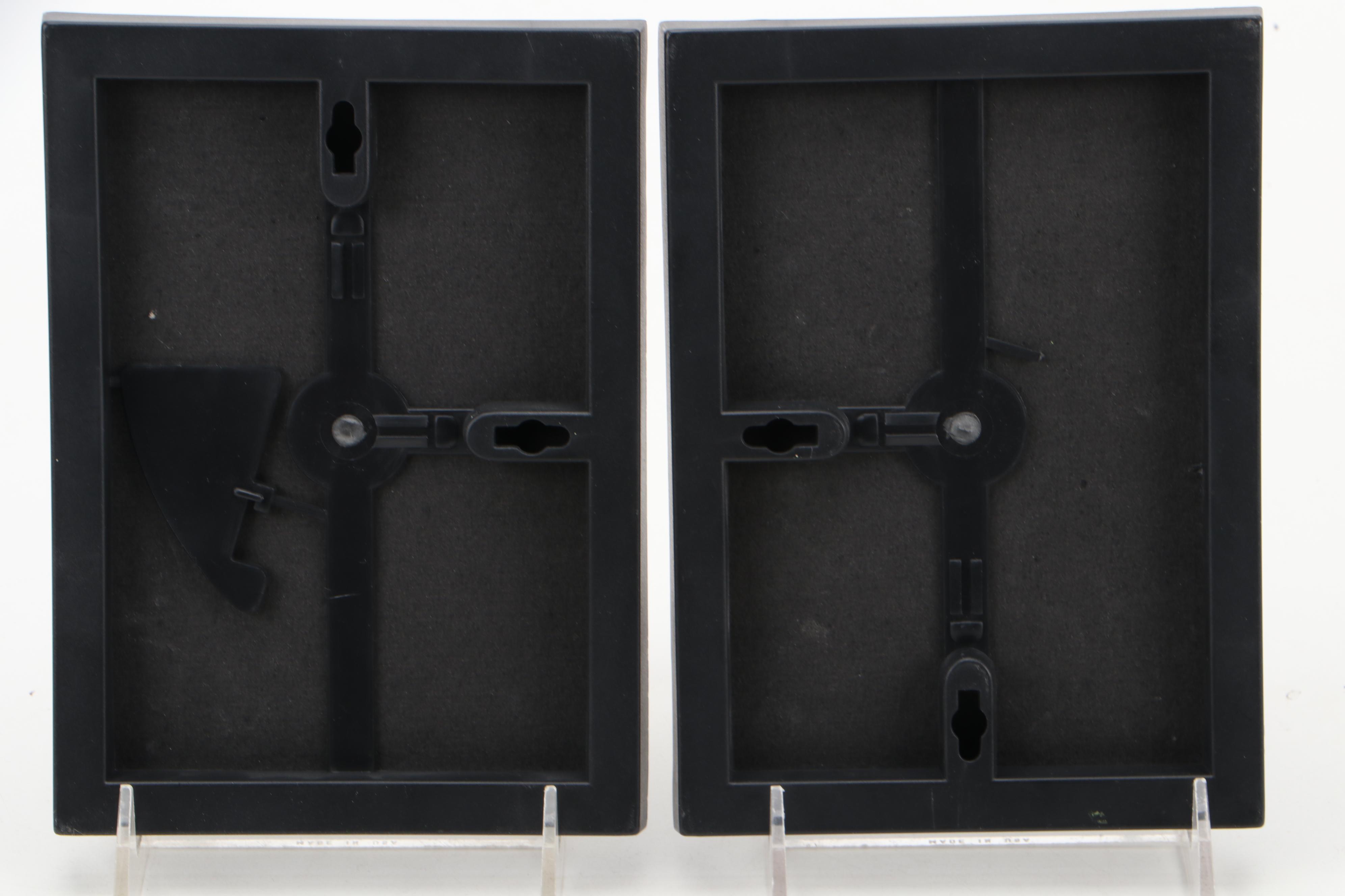 Handmade Art Pottery Bowls and Vase With Black and White Photos