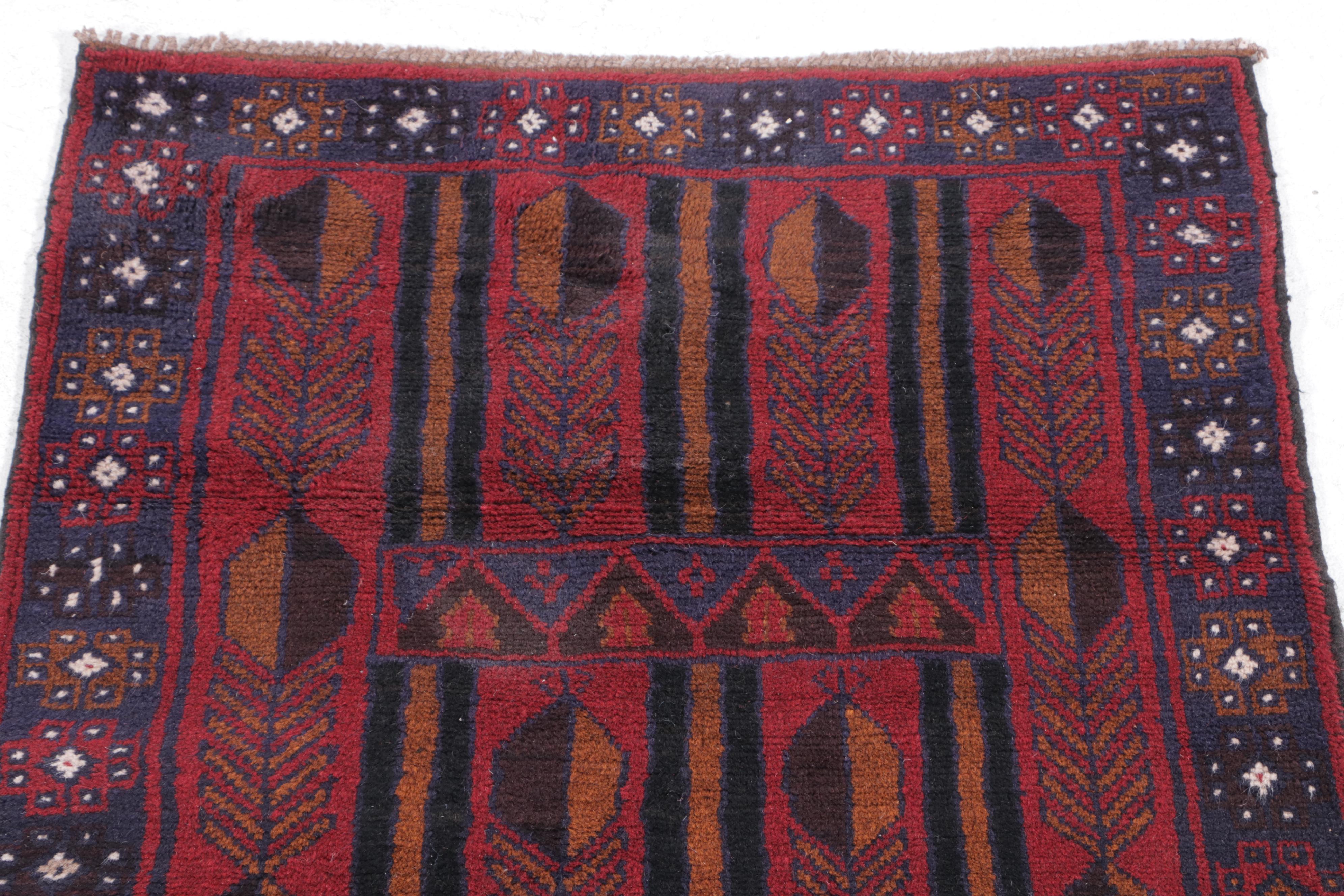 2'10 x 4'8 Hand-Knotted Afghan Taimani Accent Rug
