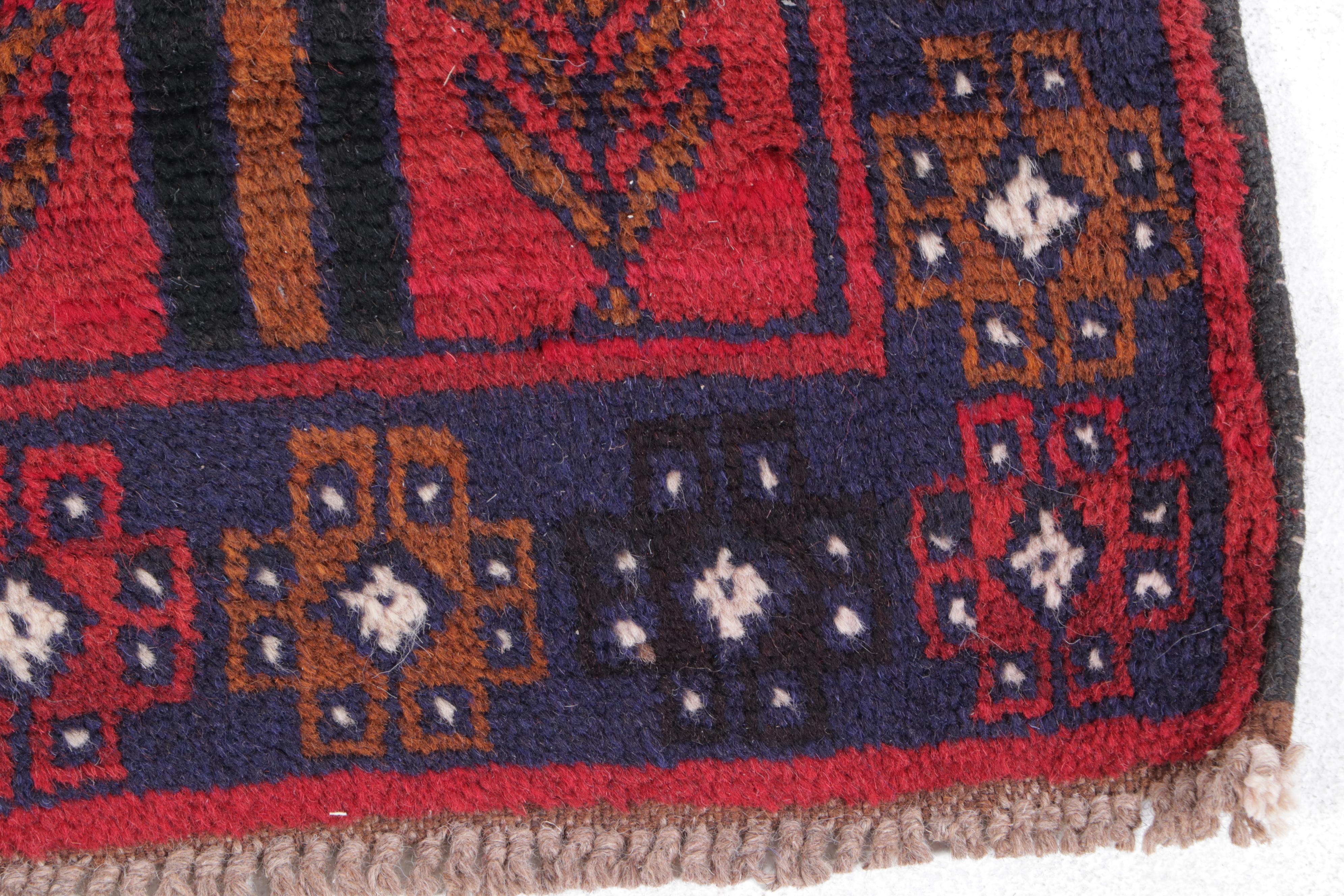 2'10 x 4'8 Hand-Knotted Afghan Taimani Accent Rug