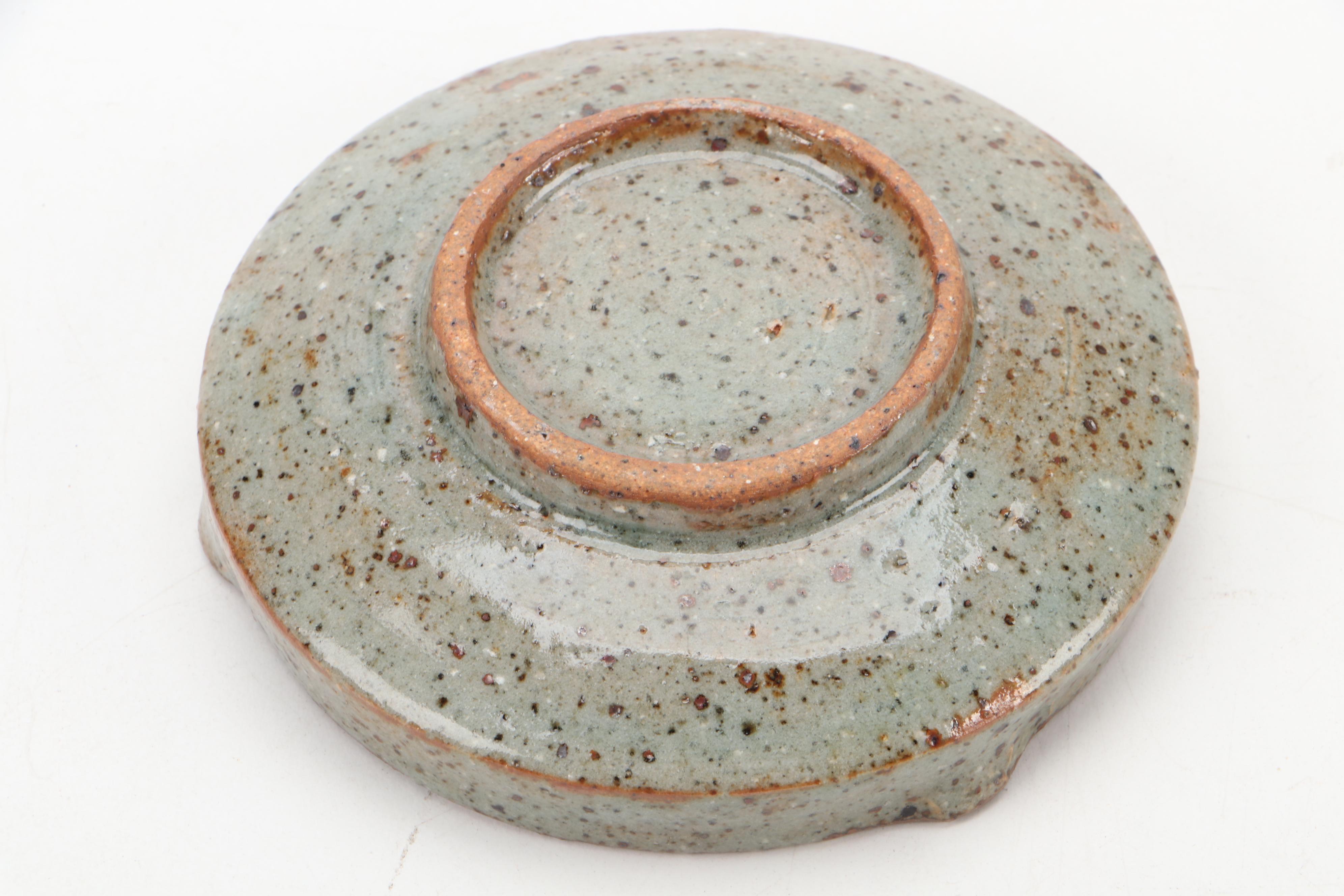 Handmade Art Pottery Bowls and Vase With Black and White Photos