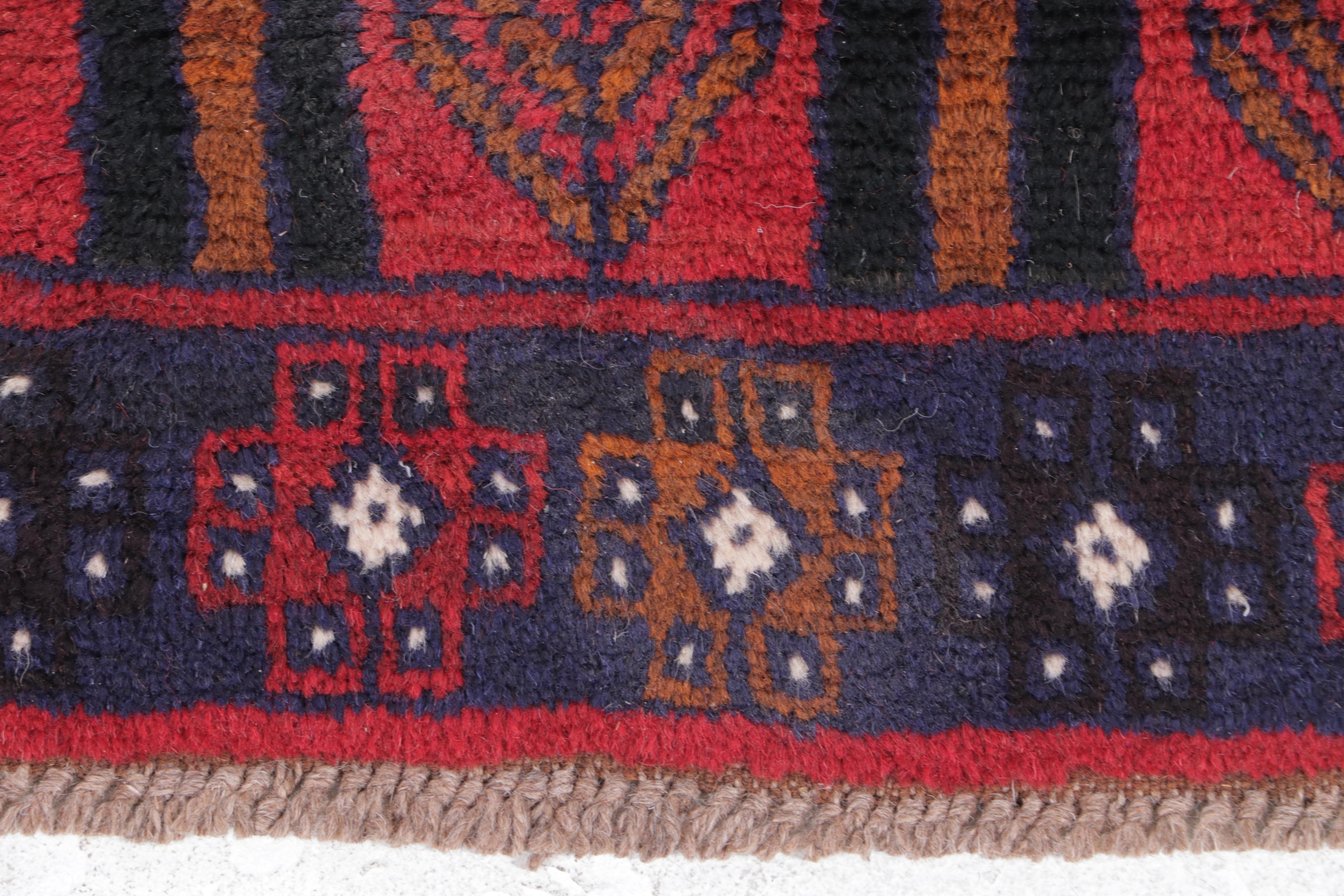 2'10 x 4'8 Hand-Knotted Afghan Taimani Accent Rug