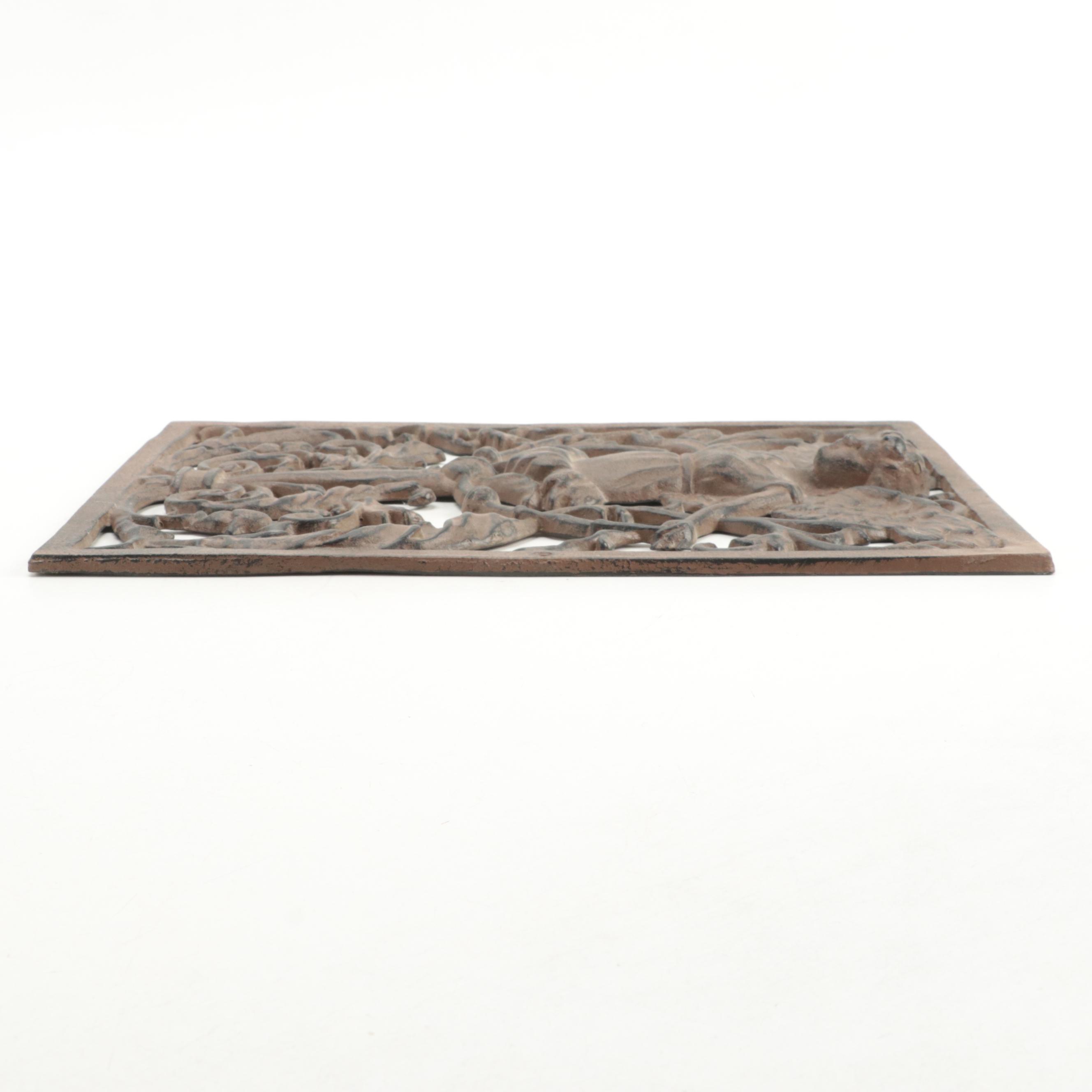 Cast Iron Angel Plaque