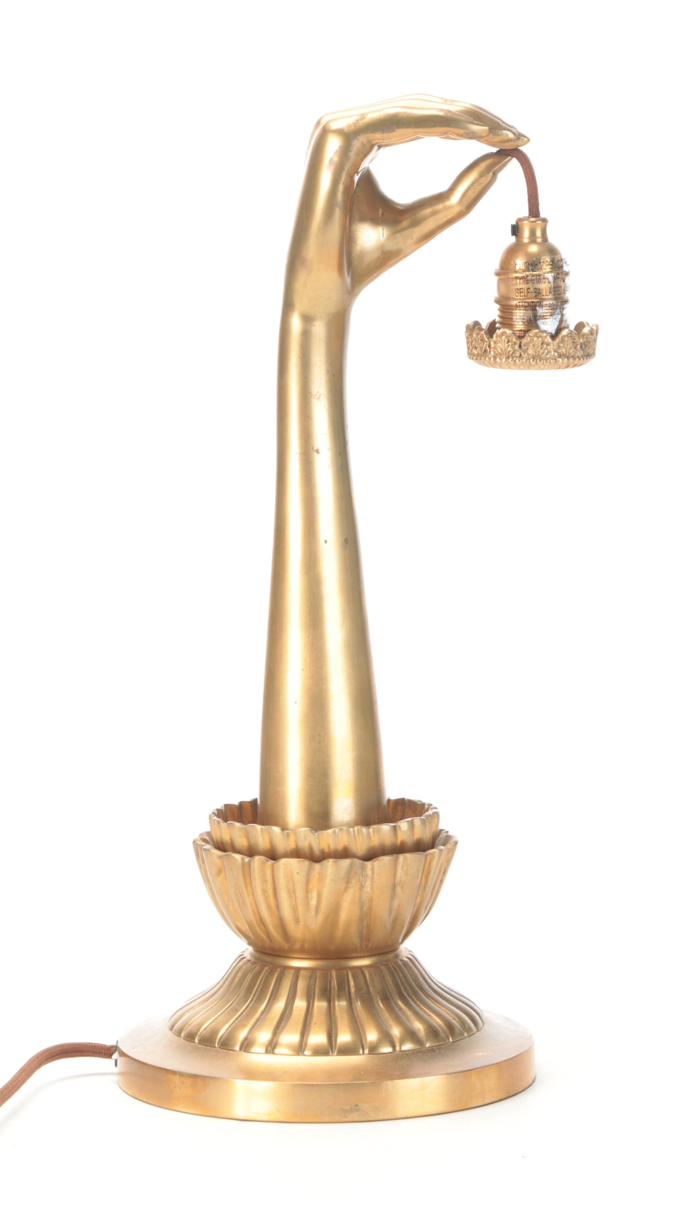 Anthropologie "Lightbearer" Brass Table Lamp