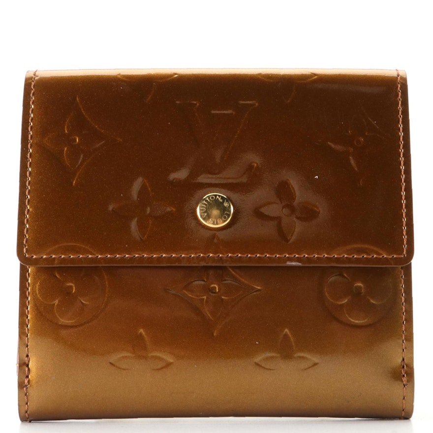 Louis Vuitton Elise Compact Wallet in Monogram Vernis